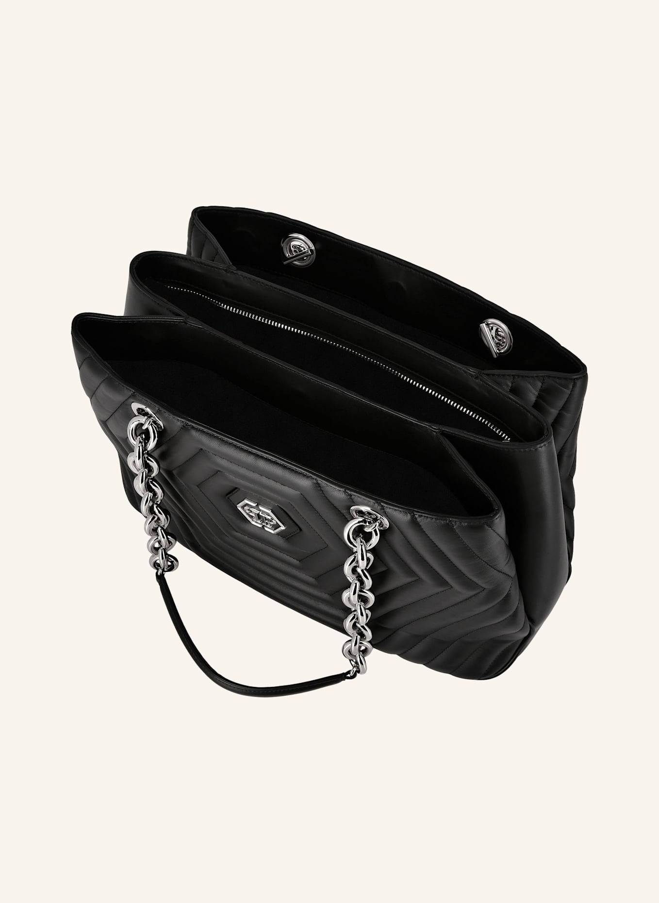 PHILIPP PLEIN PHILIPP PLEIN Schultertasche HEXAGON: SCHWARZ