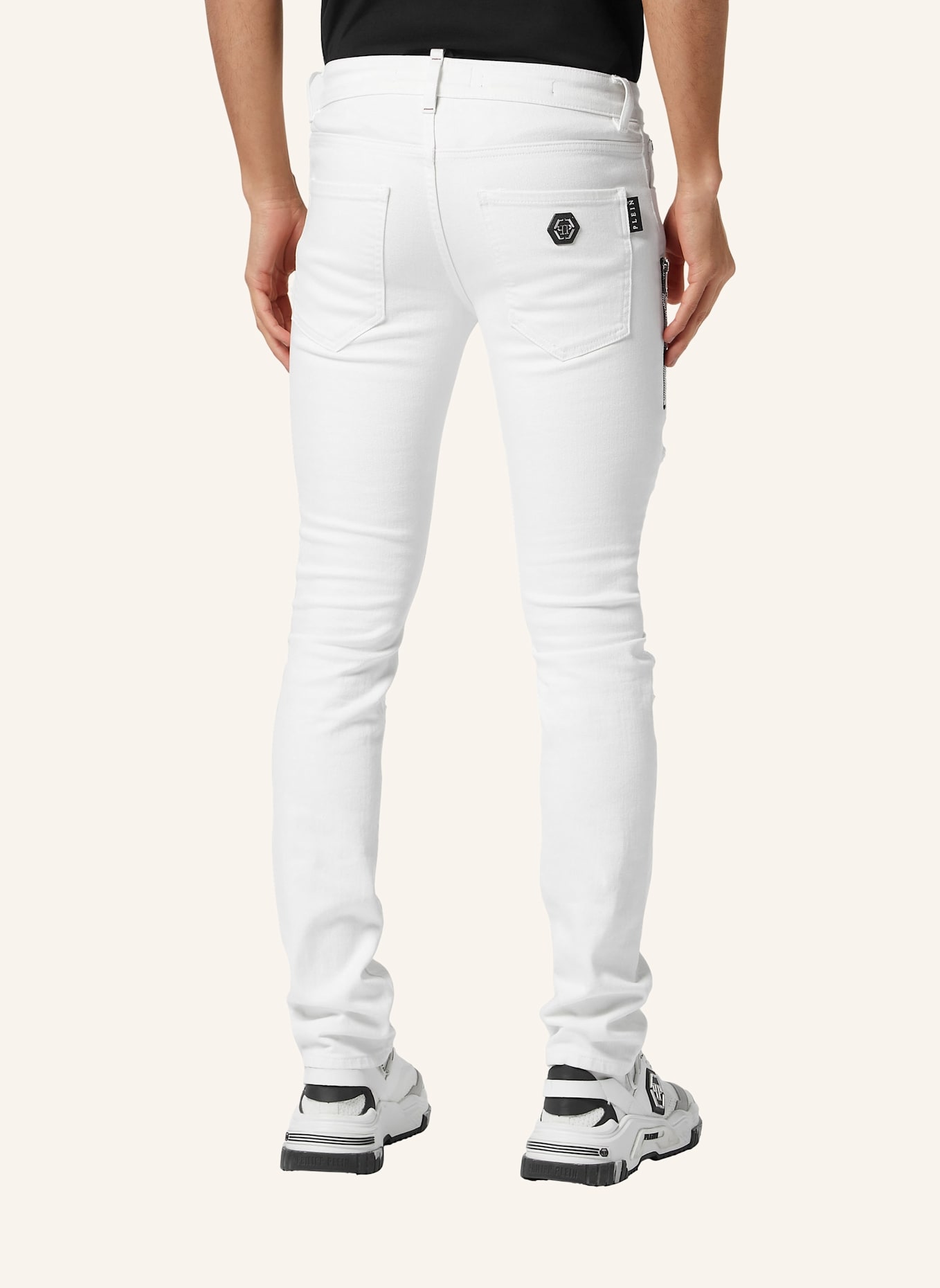 PHILIPP PLEIN Slim Jeans ROCK STAR Fit: WEISS