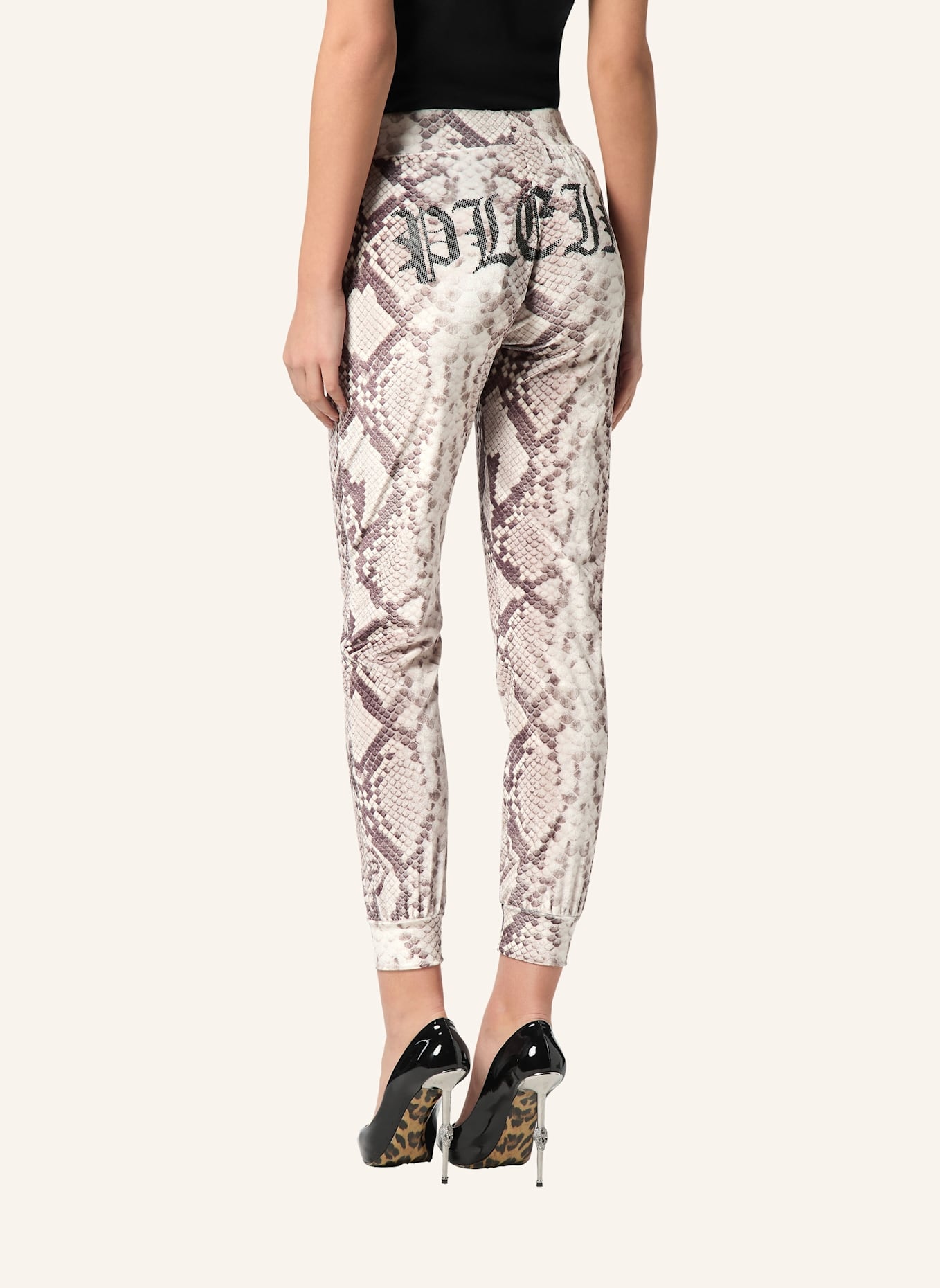 PHILIPP PLEIN PHILIPP PLEIN Jogginghose PYTHON: BEIGE