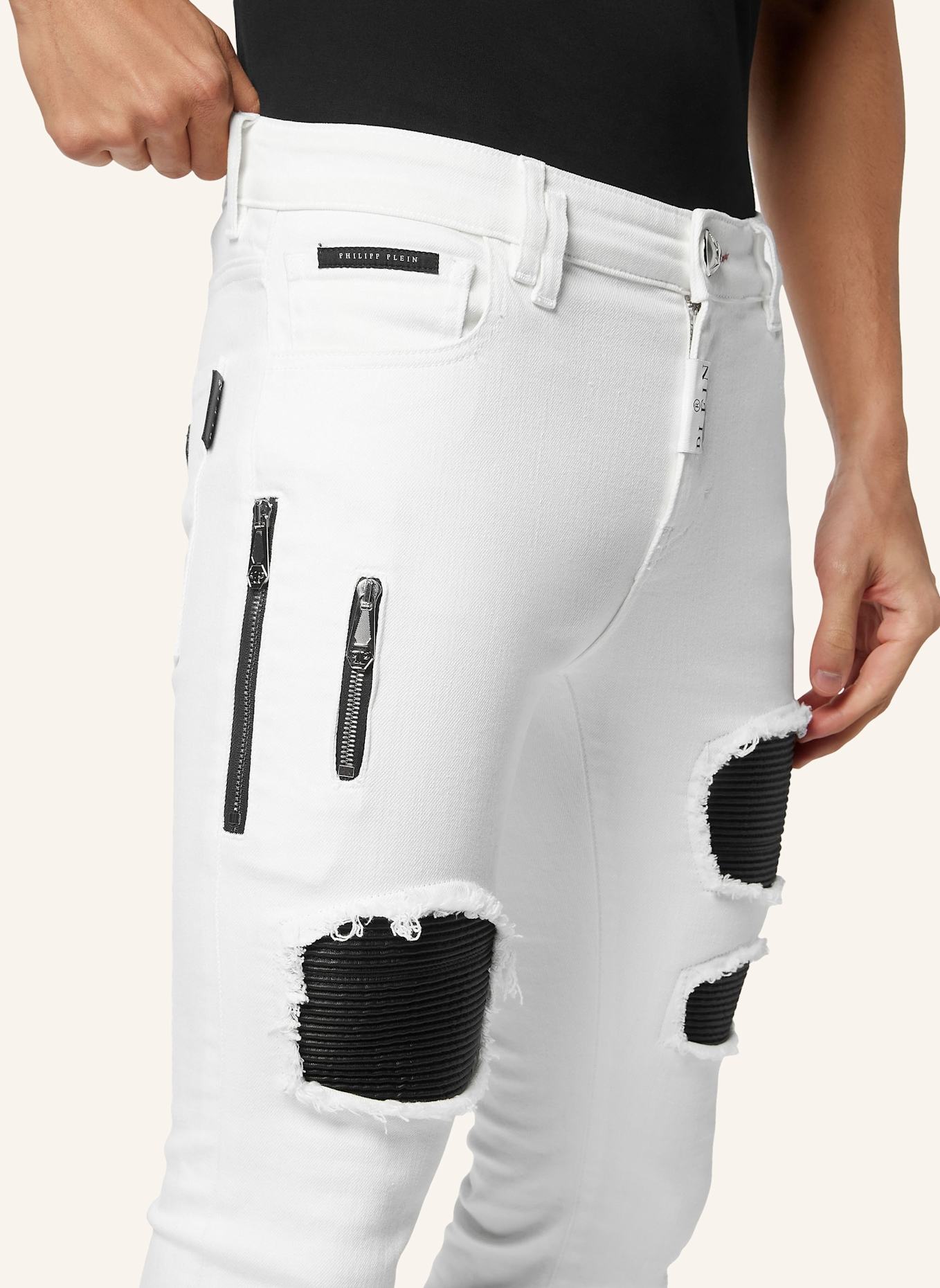 PHILIPP PLEIN Slim Jeans ROCK STAR Fit: WEISS