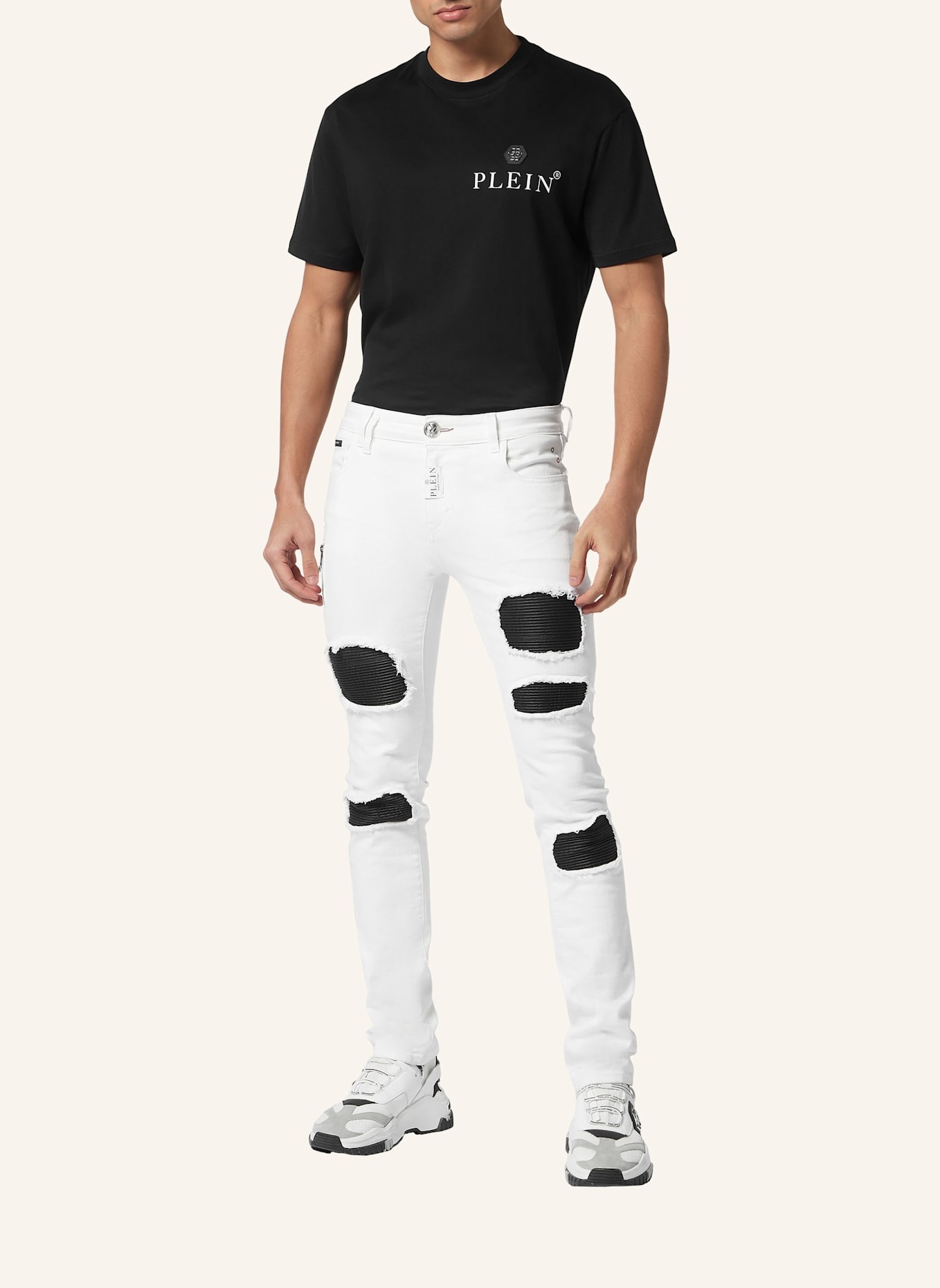 PHILIPP PLEIN Slim Jeans ROCK STAR Fit: WEISS