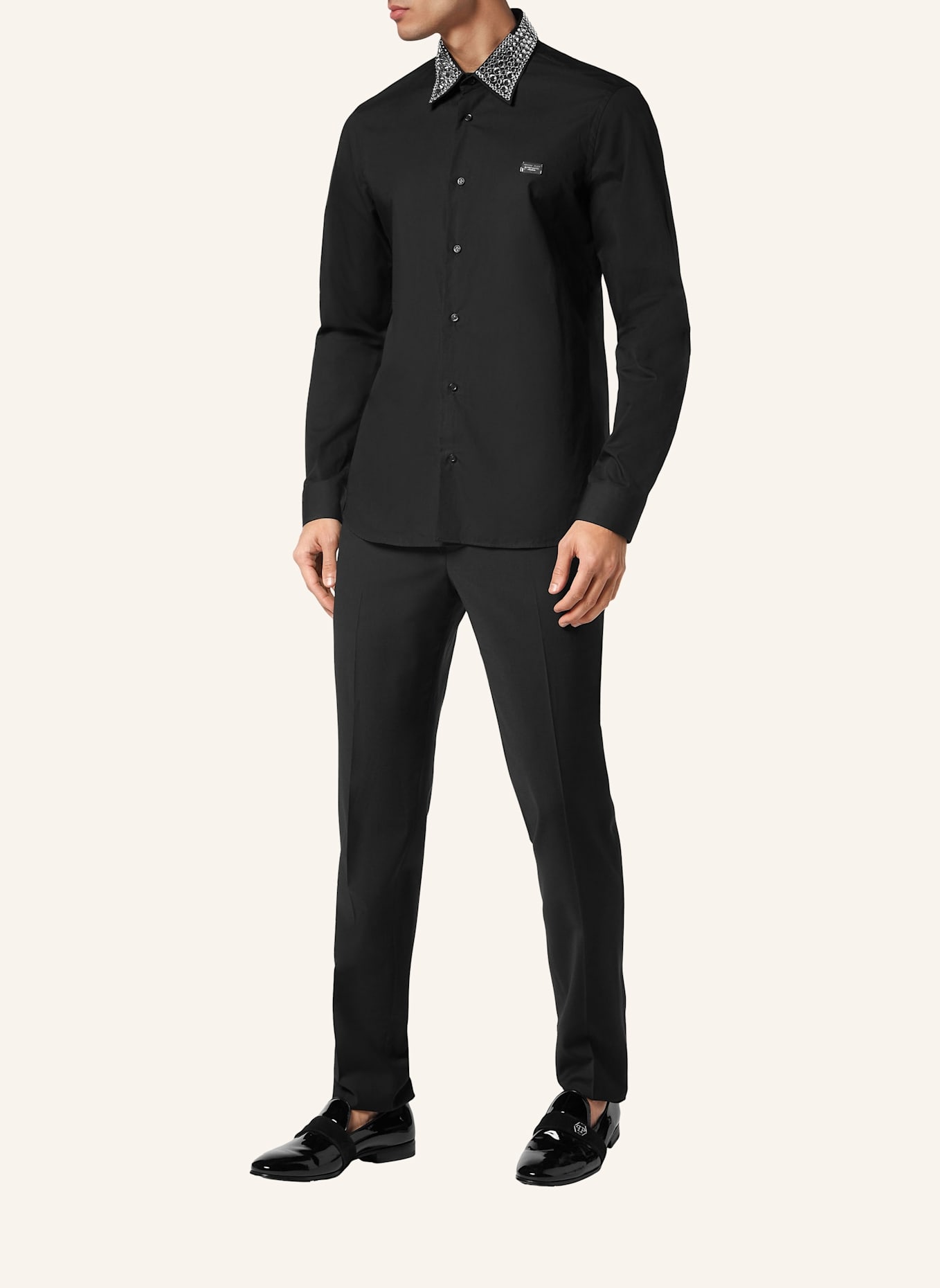 PHILIPP PLEIN PHILIPP PLEIN Hemd Slim Fit: SCHWARZ