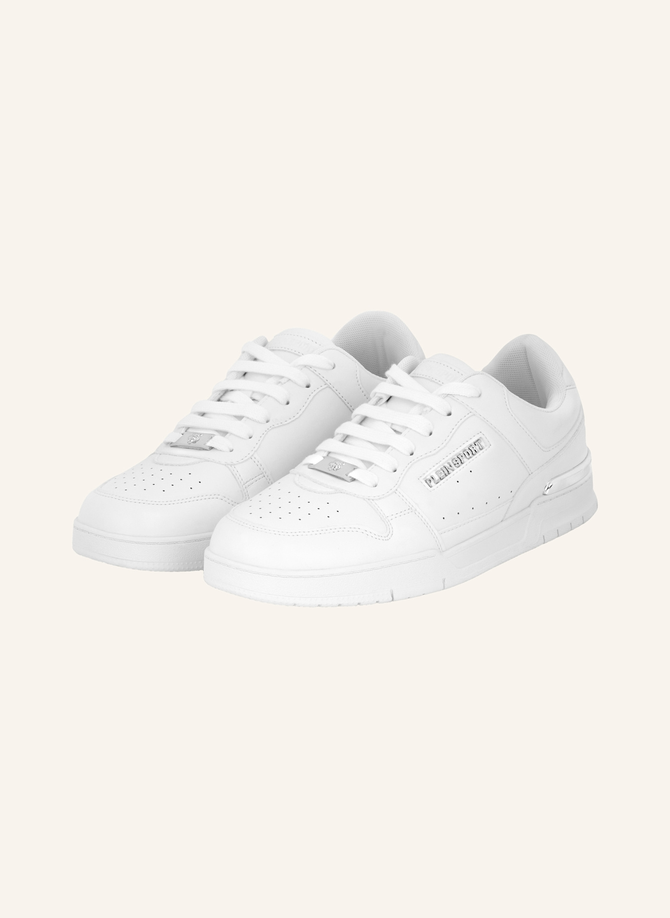 PLEIN SPORT Lo-Top Turnschuhe: WEISS