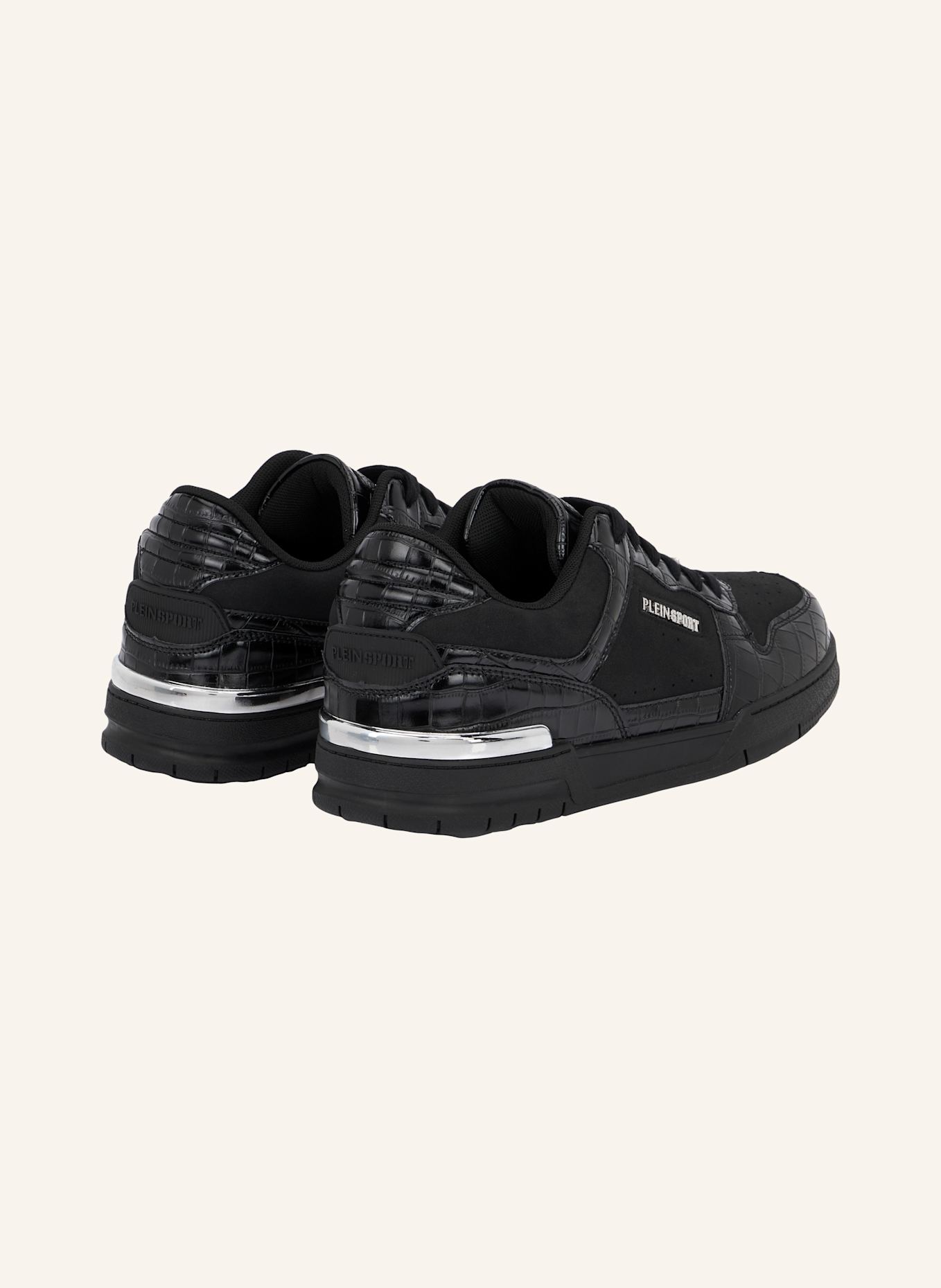 PLEIN SPORT Lo-Top Turnschuhe: SCHWARZ