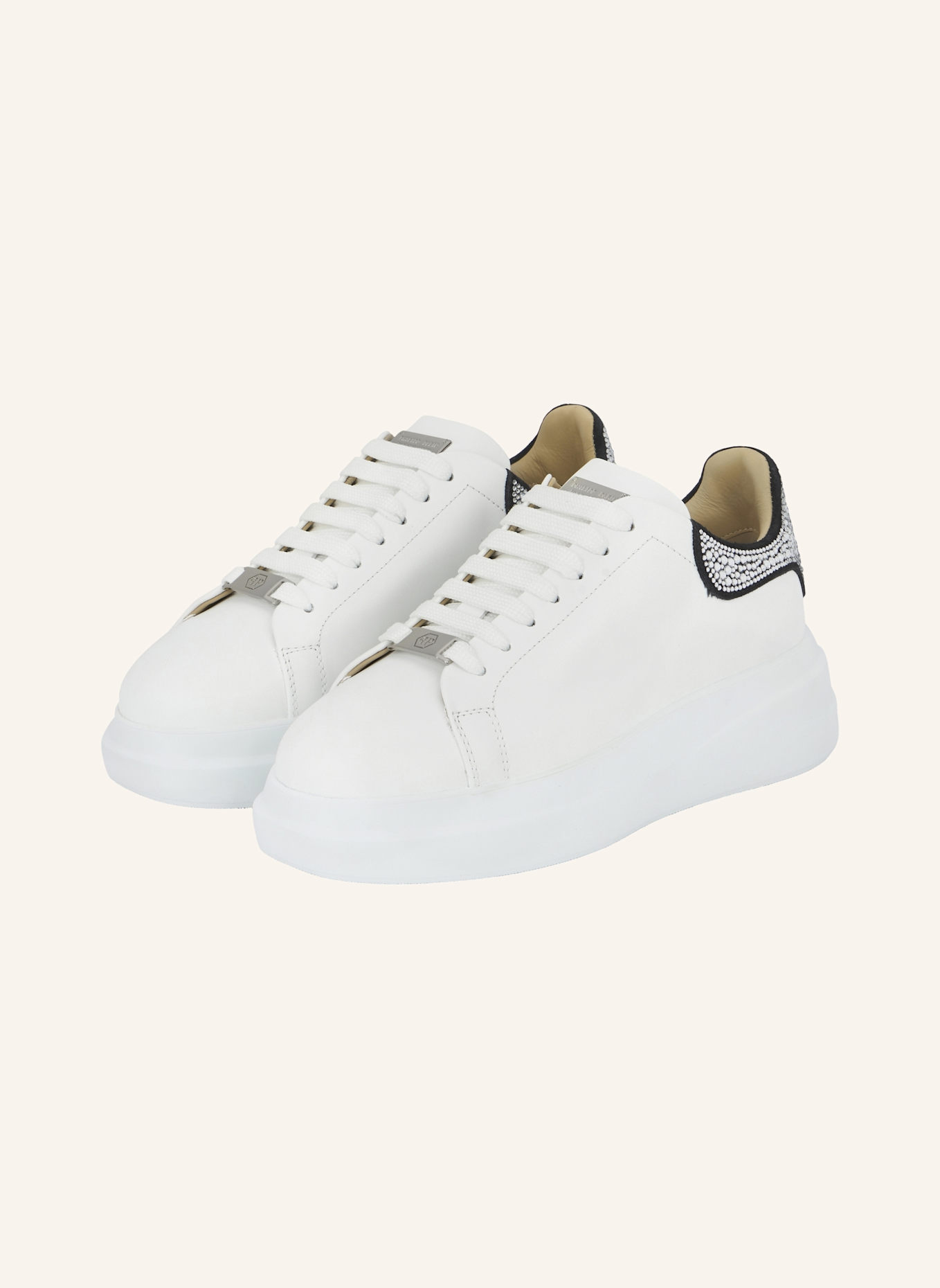 PHILIPP PLEIN Sneaker MONOGRAM: WEISS