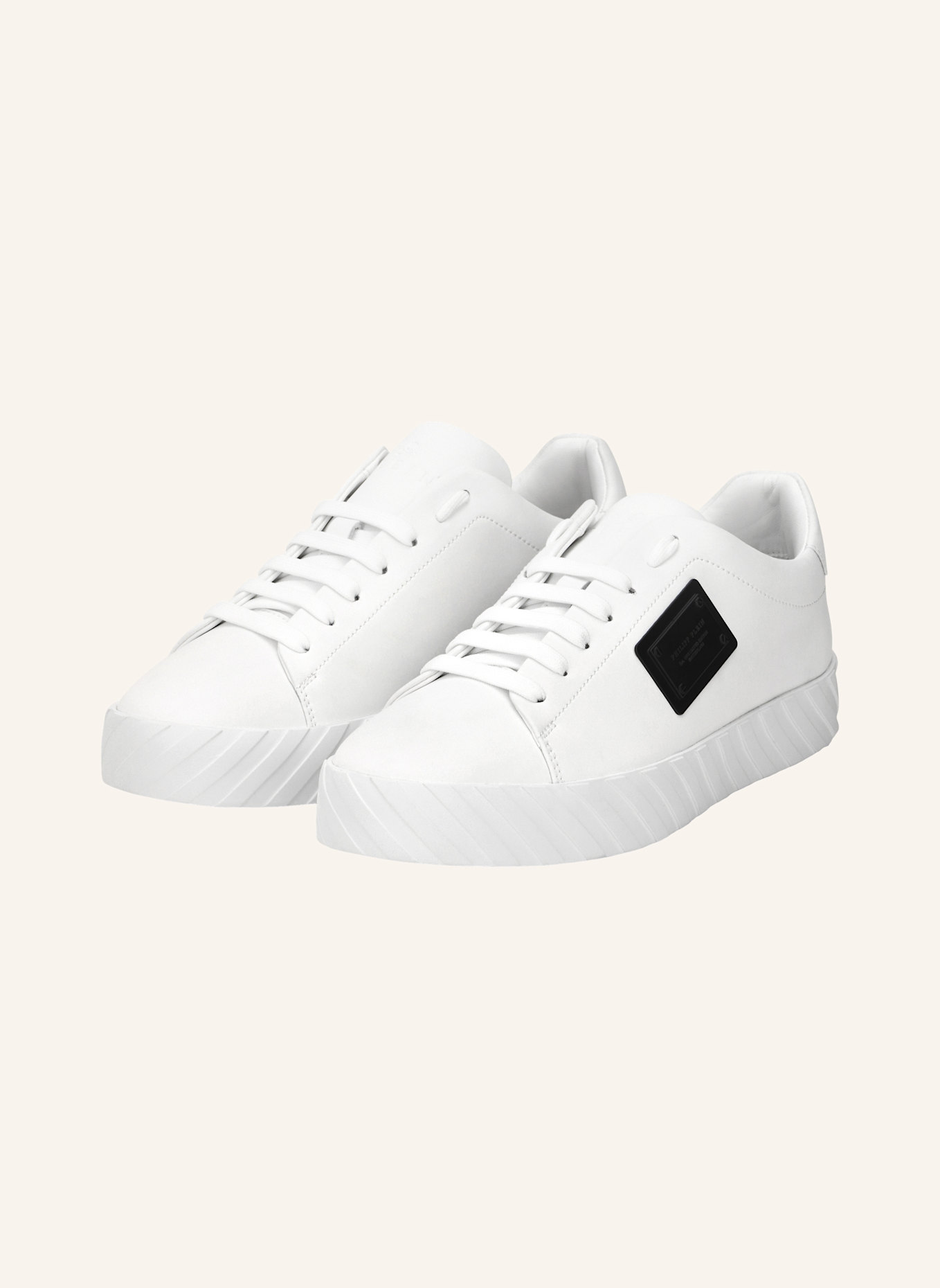 PHILIPP PLEIN Lo-Top Turnschuhe PLACCA: WEISS