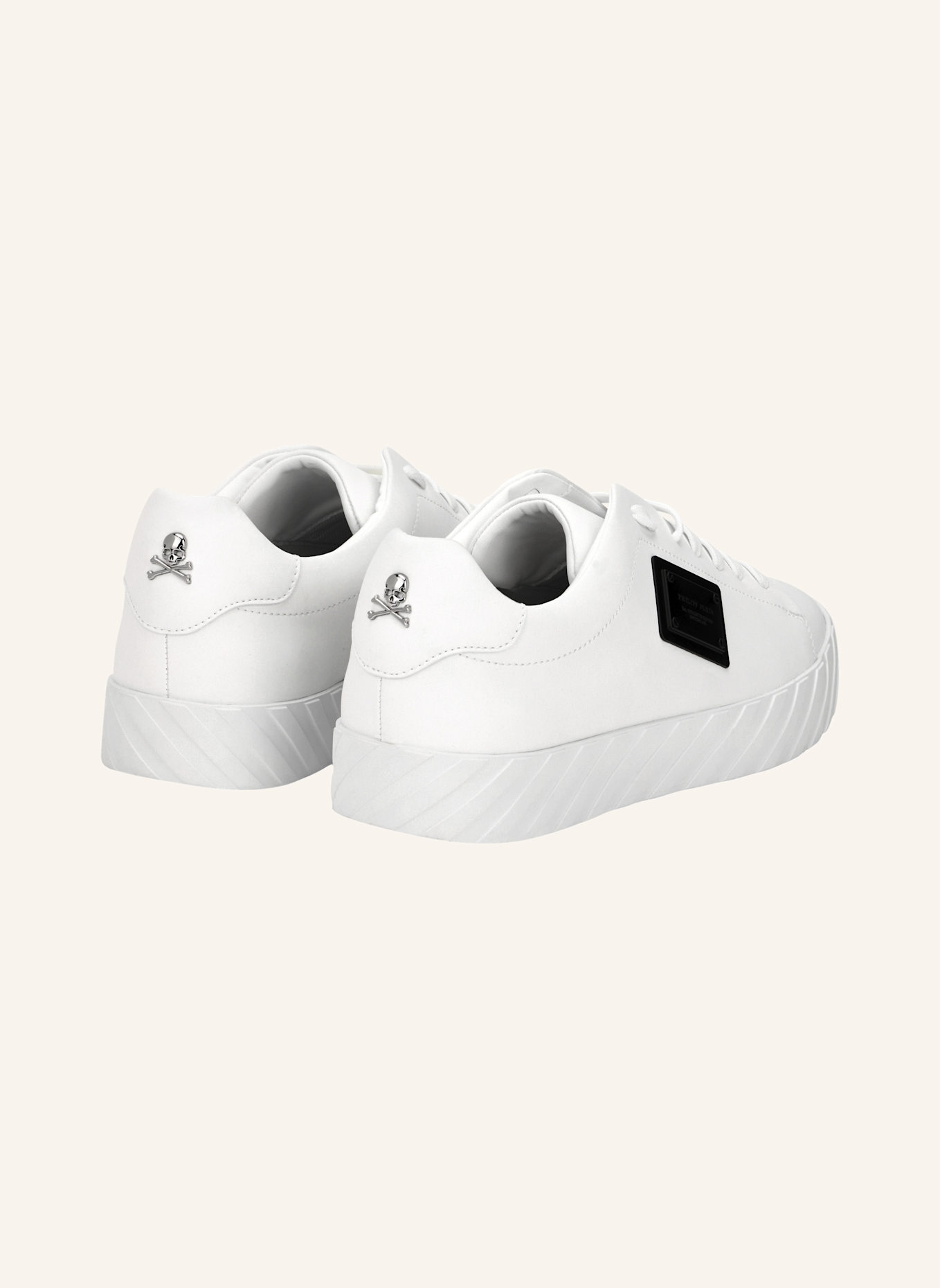 PHILIPP PLEIN Lo-Top Turnschuhe PLACCA: WEISS