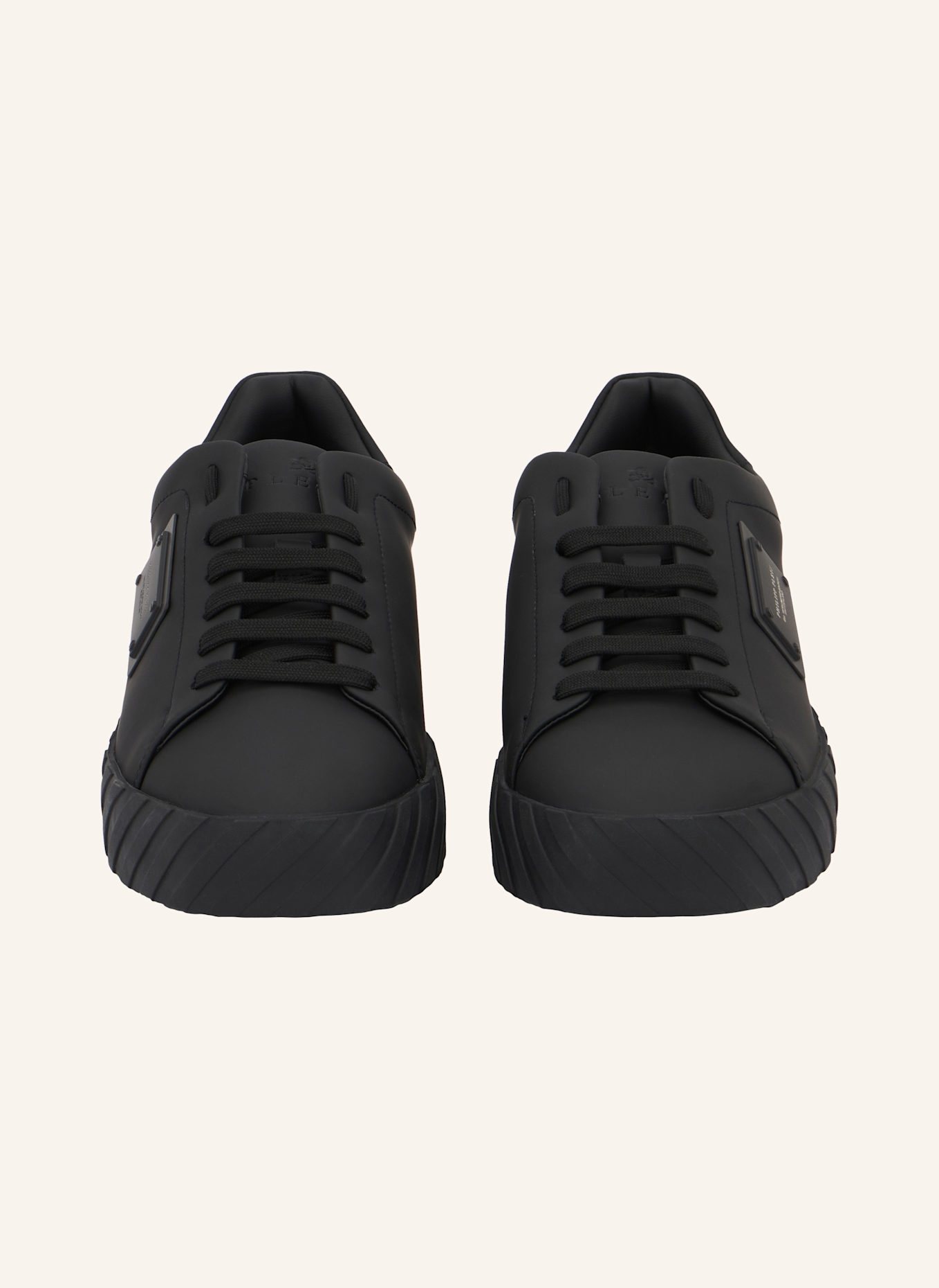 PHILIPP PLEIN Lo-Top Turnschuhe PLACCA: SCHWARZ