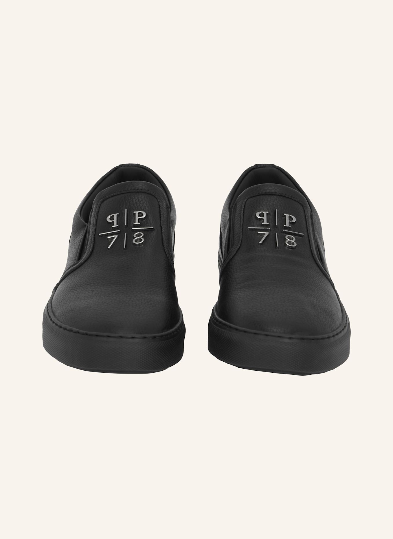 PHILIPP PLEIN PHILIPP PLEIN Deer Print Leather Slip On: SCHWARZ