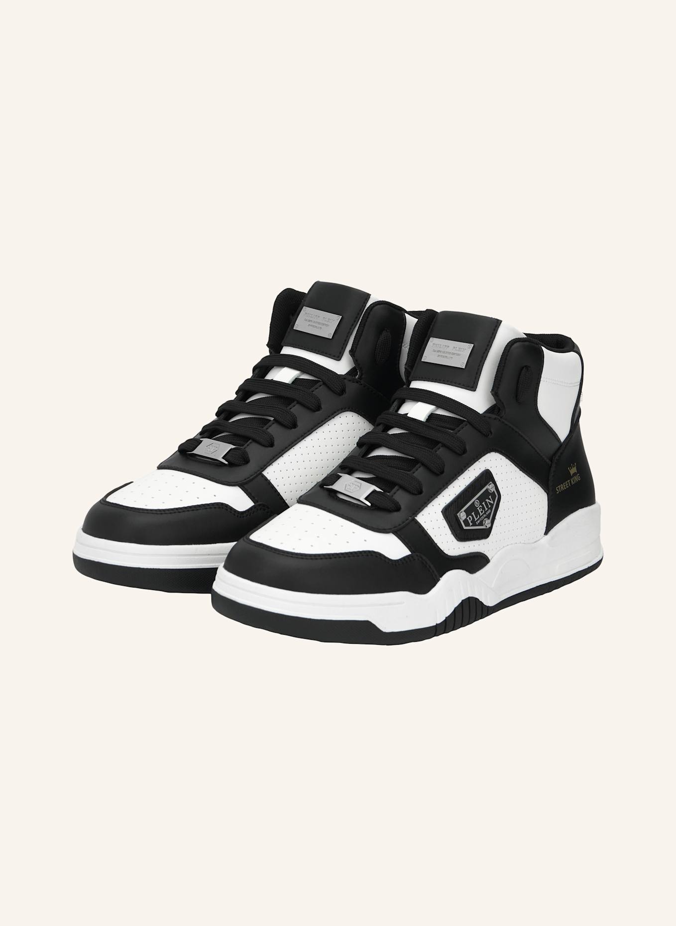 PHILIPP PLEIN Mid-Top Turnschuhe STREET: WEISS