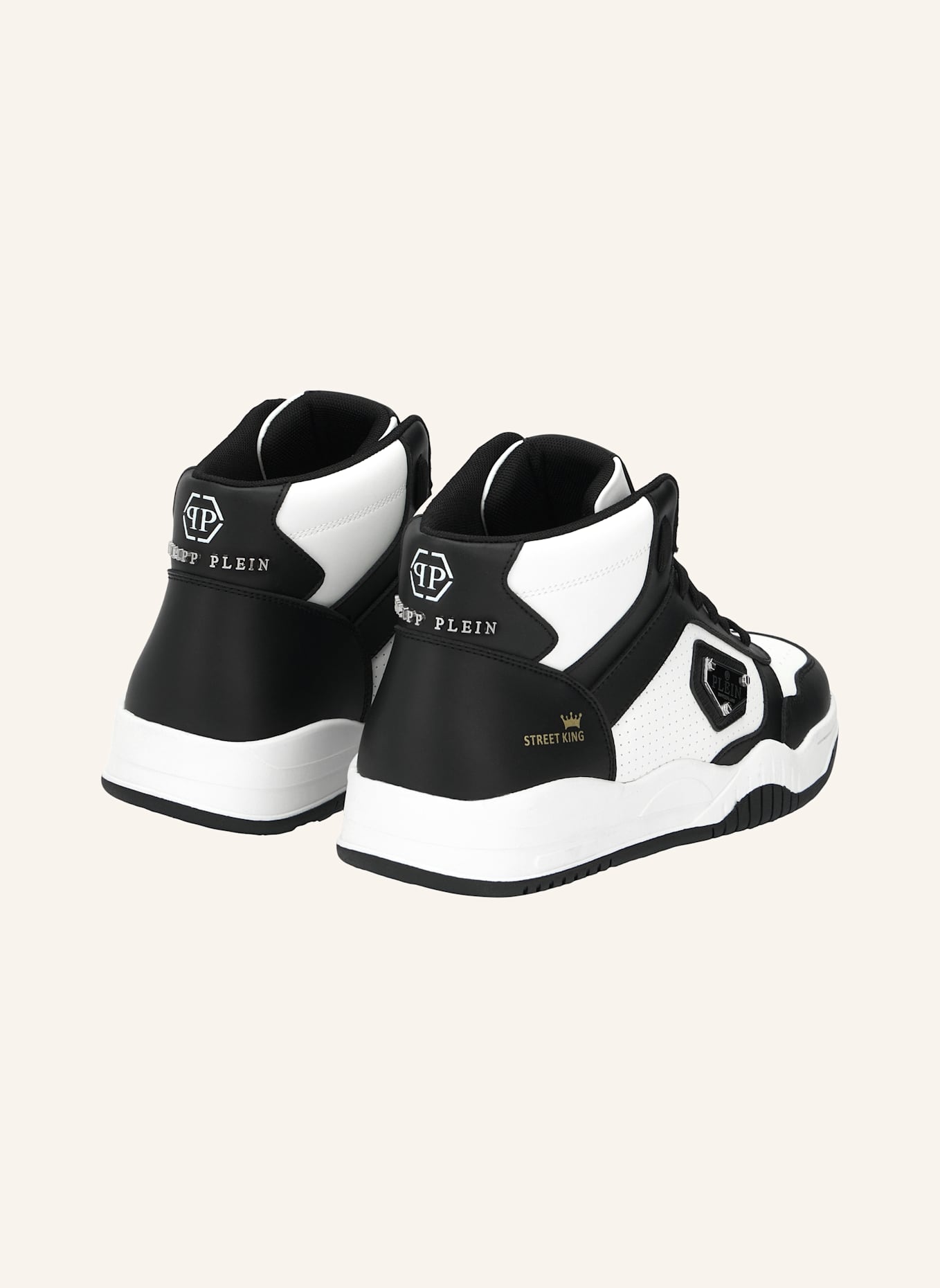 PHILIPP PLEIN Mid-Top Turnschuhe STREET: WEISS