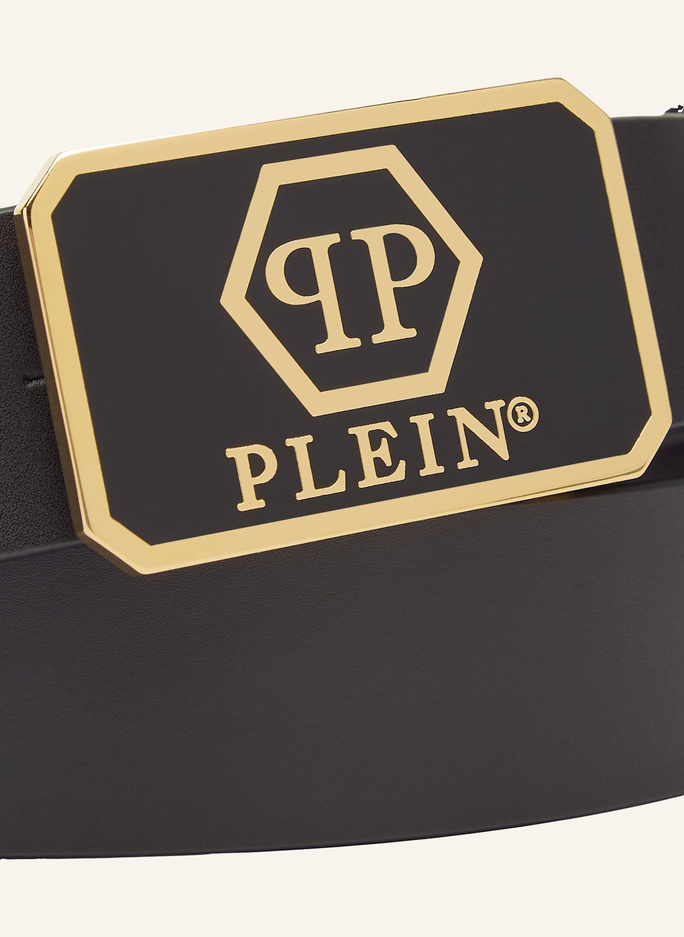 PHILIPP PLEIN Gürtel HEXAGON: SCHWARZ