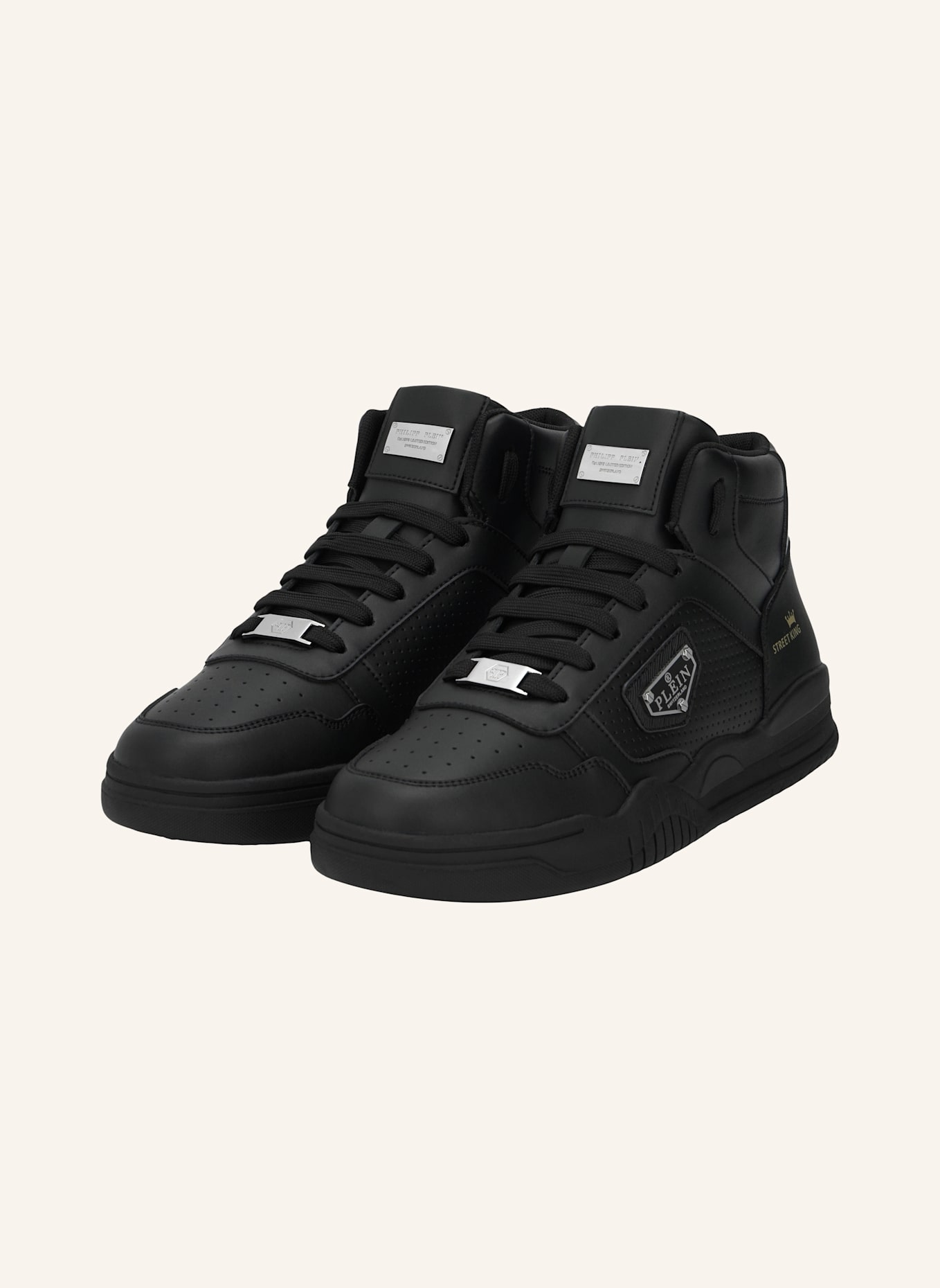 PHILIPP PLEIN Mid-Top Turnschuhe STREET: SCHWARZ