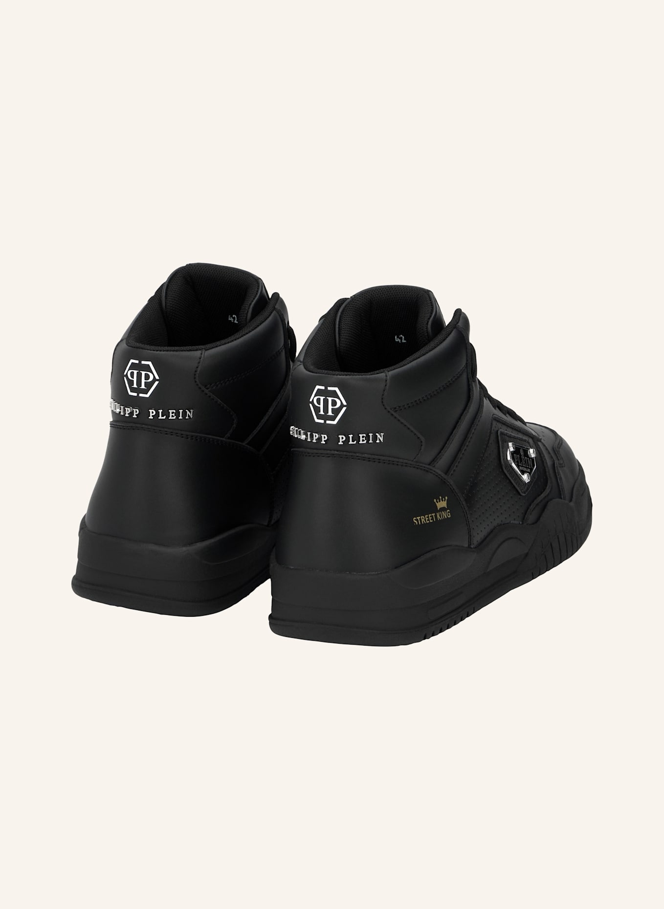 PHILIPP PLEIN Mid-Top Turnschuhe STREET: SCHWARZ
