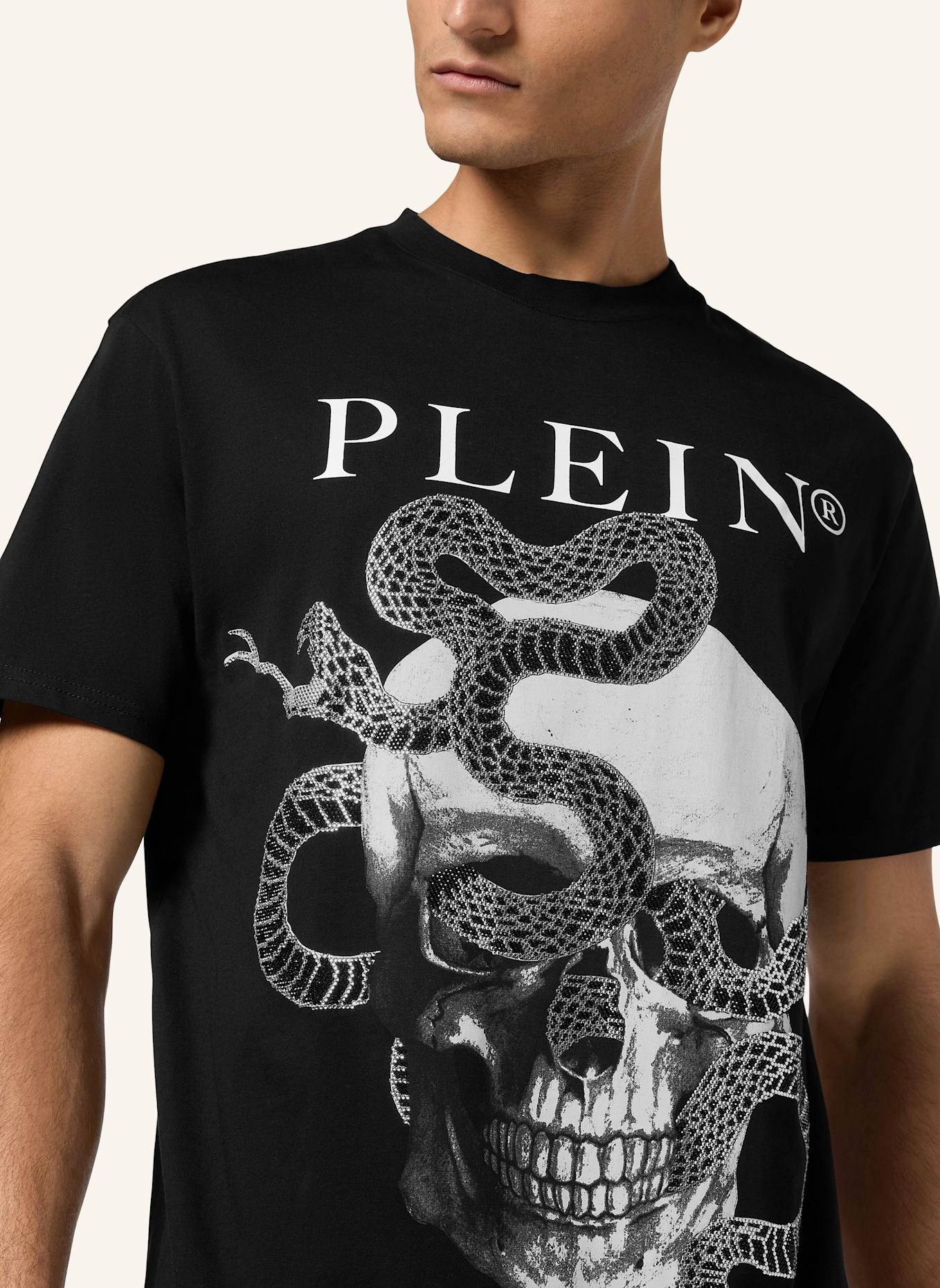 PHILIPP PLEIN PHILIPP PLEIN T-Shirt SKULL: SCHWARZ