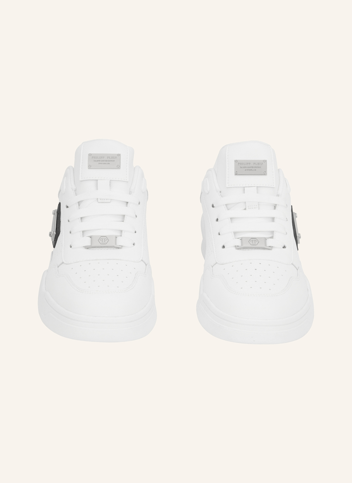 PHILIPP PLEIN Lo-Top Turnschuhe STREET: WEISS