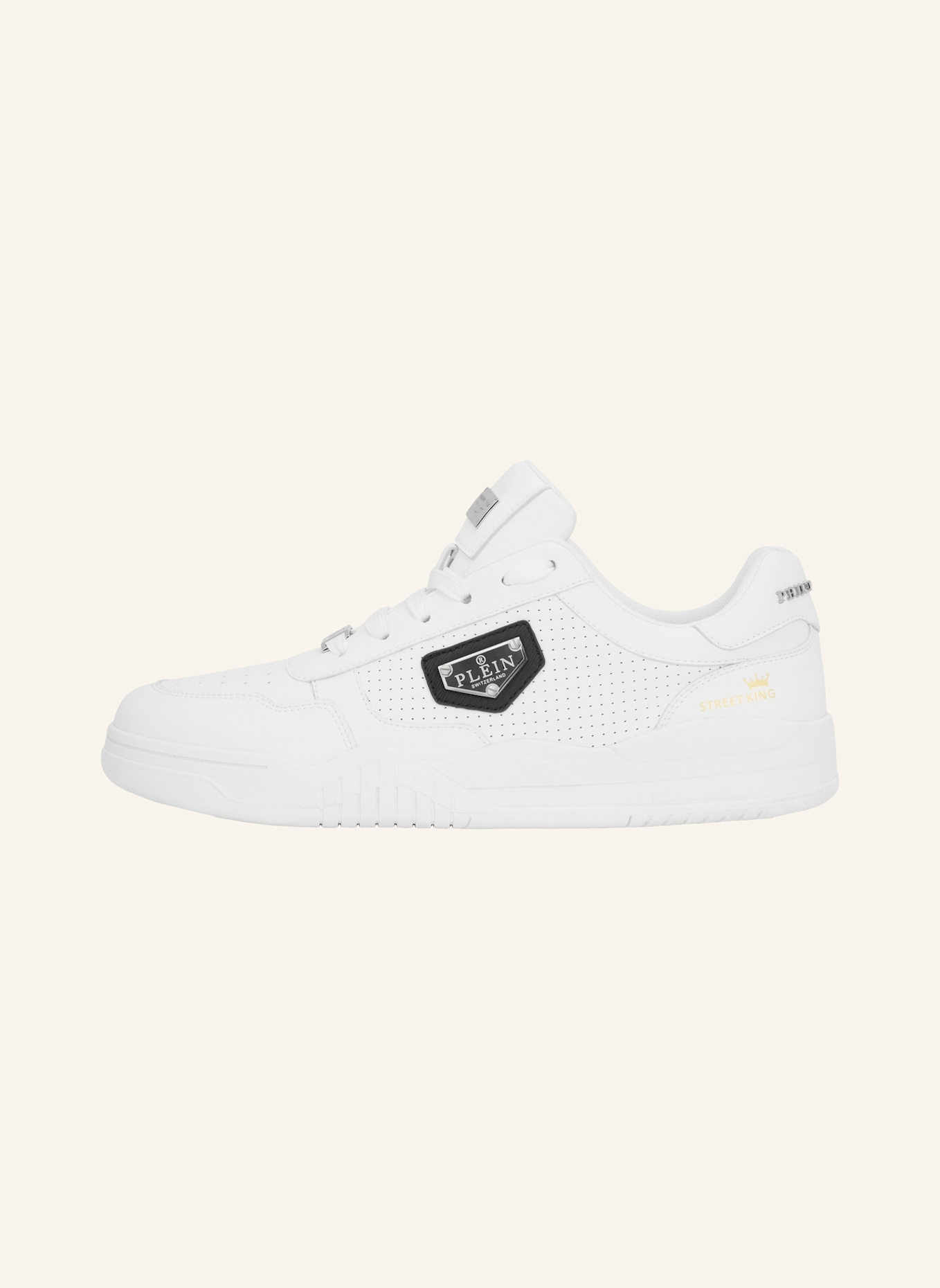 PHILIPP PLEIN Lo-Top Turnschuhe STREET: WEISS