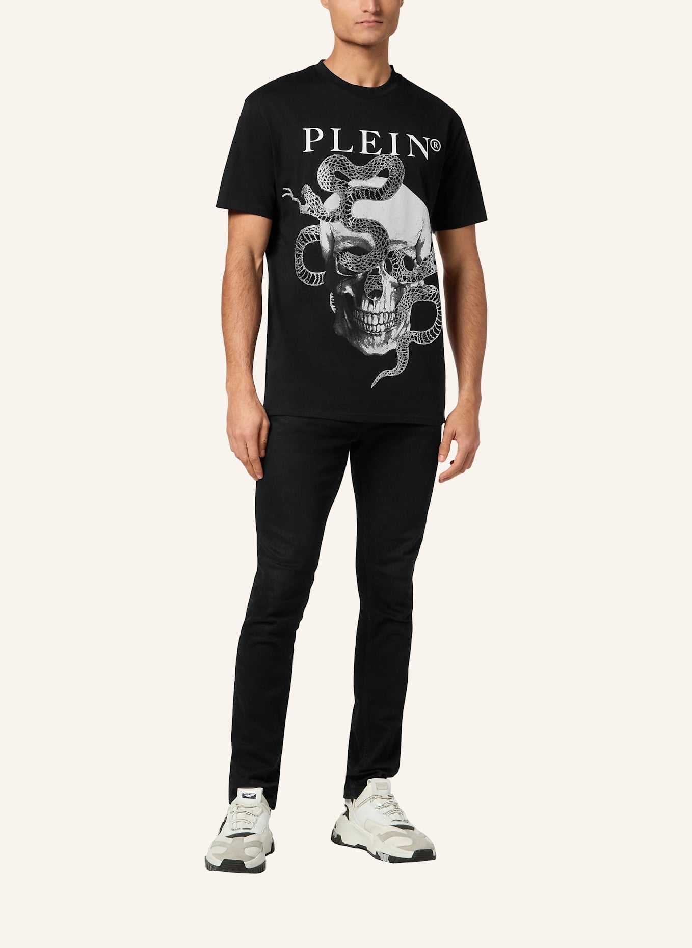 PHILIPP PLEIN PHILIPP PLEIN T-Shirt SKULL: SCHWARZ