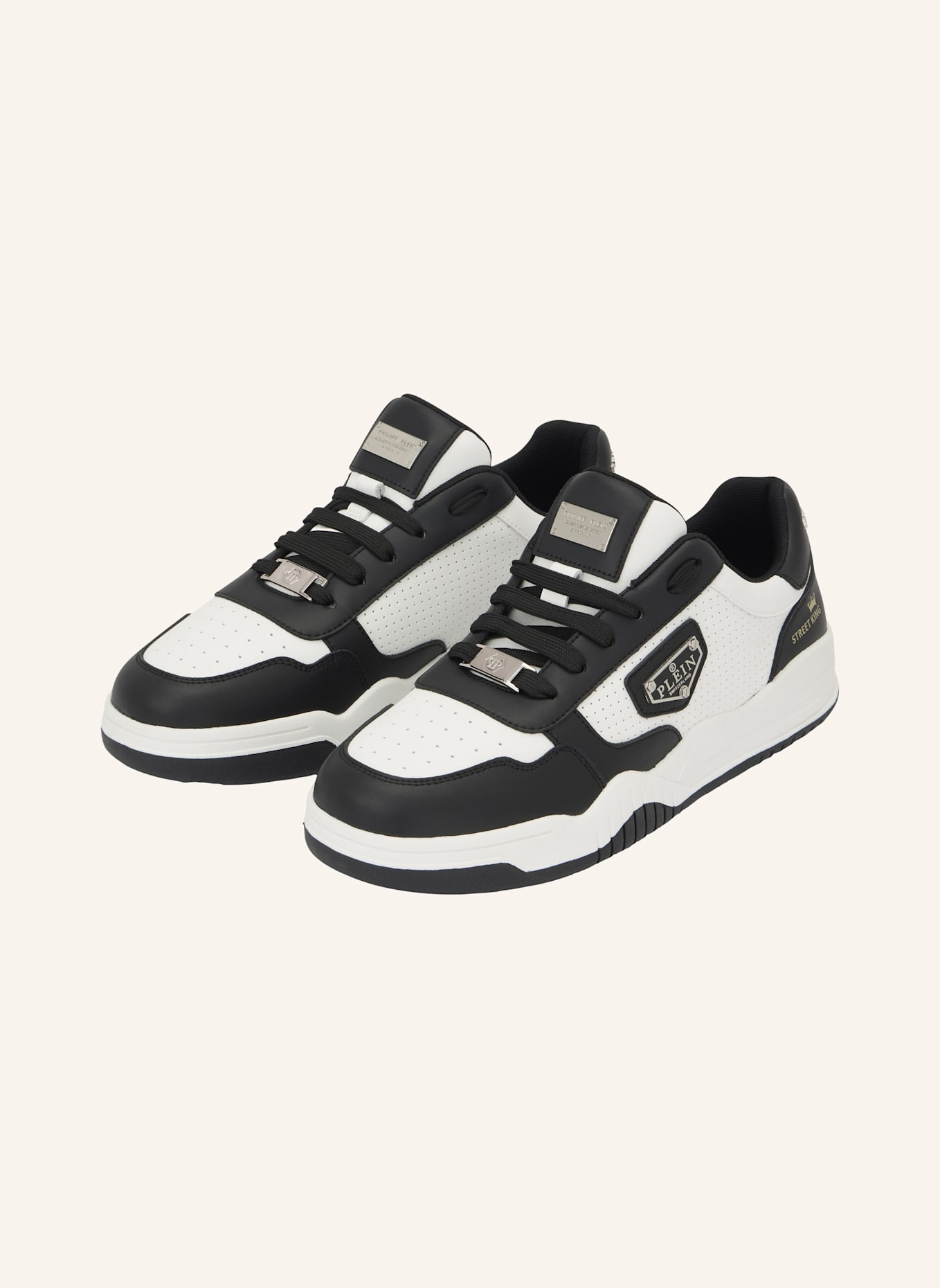 PHILIPP PLEIN Lo-Top Turnschuhe STREET: WEISS