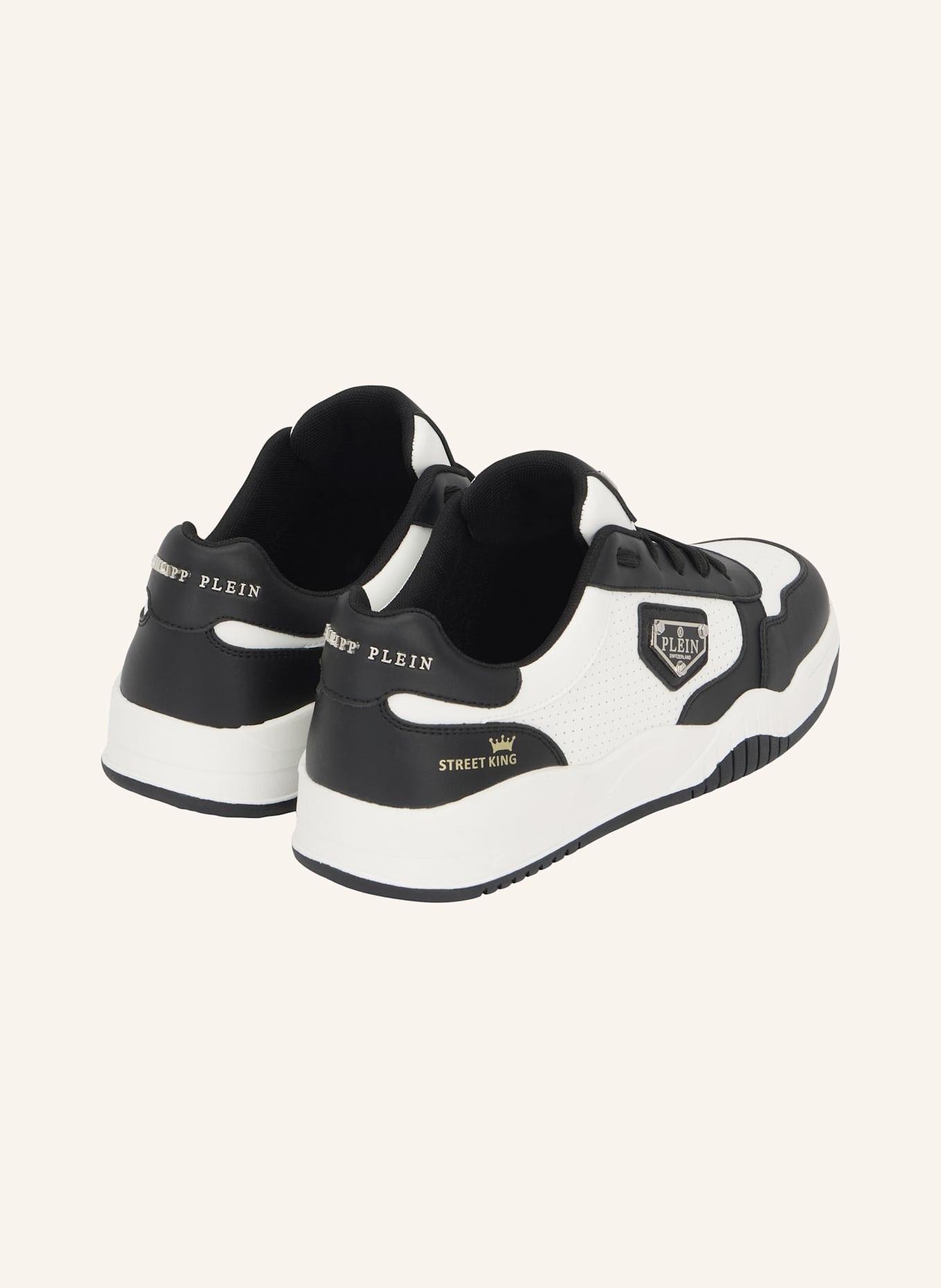 PHILIPP PLEIN Lo-Top Turnschuhe STREET: WEISS
