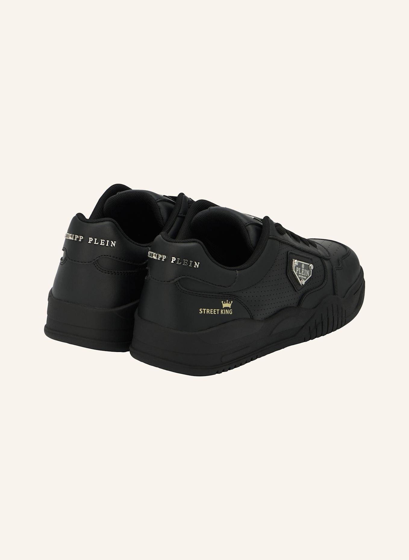 PHILIPP PLEIN Lo-Top Turnschuhe STREET: SCHWARZ