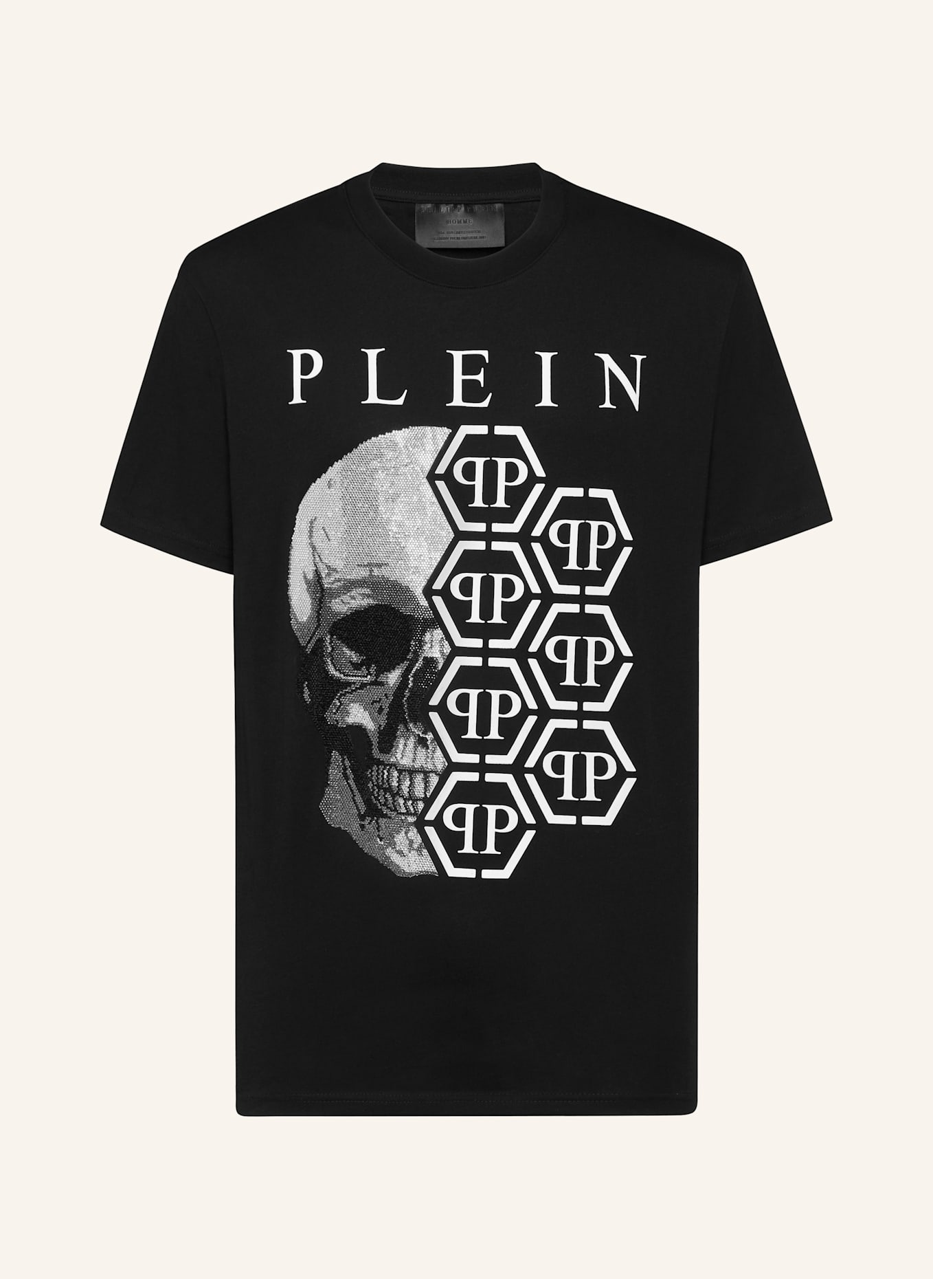 PHILIPP PLEIN PHILIPP PLEIN T-Shirt HEXAGON: SCHWARZ