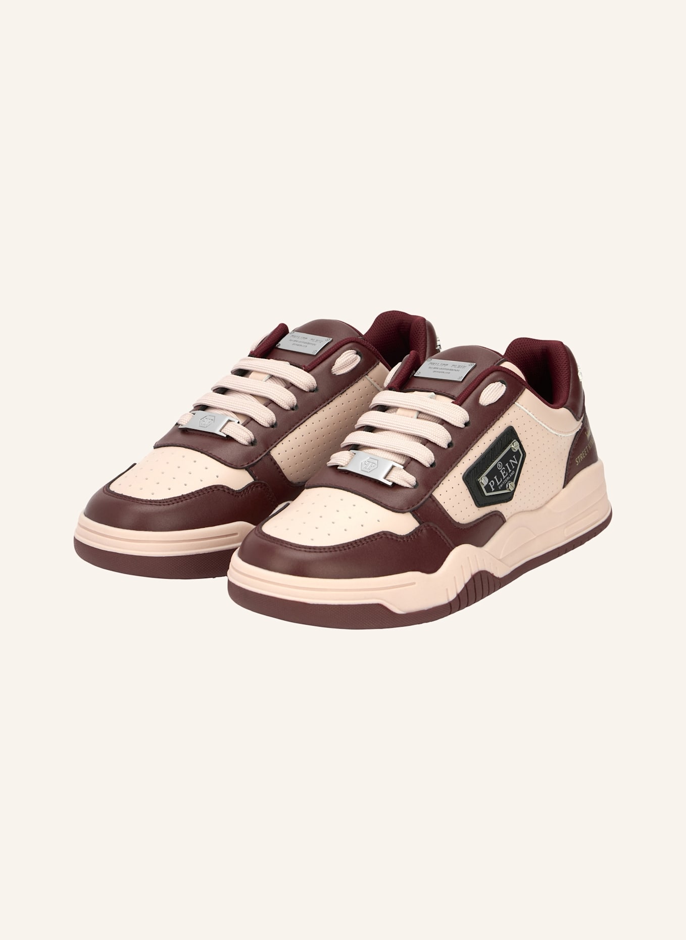 PHILIPP PLEIN Lo-Top Turnschuhe STREET: PINK