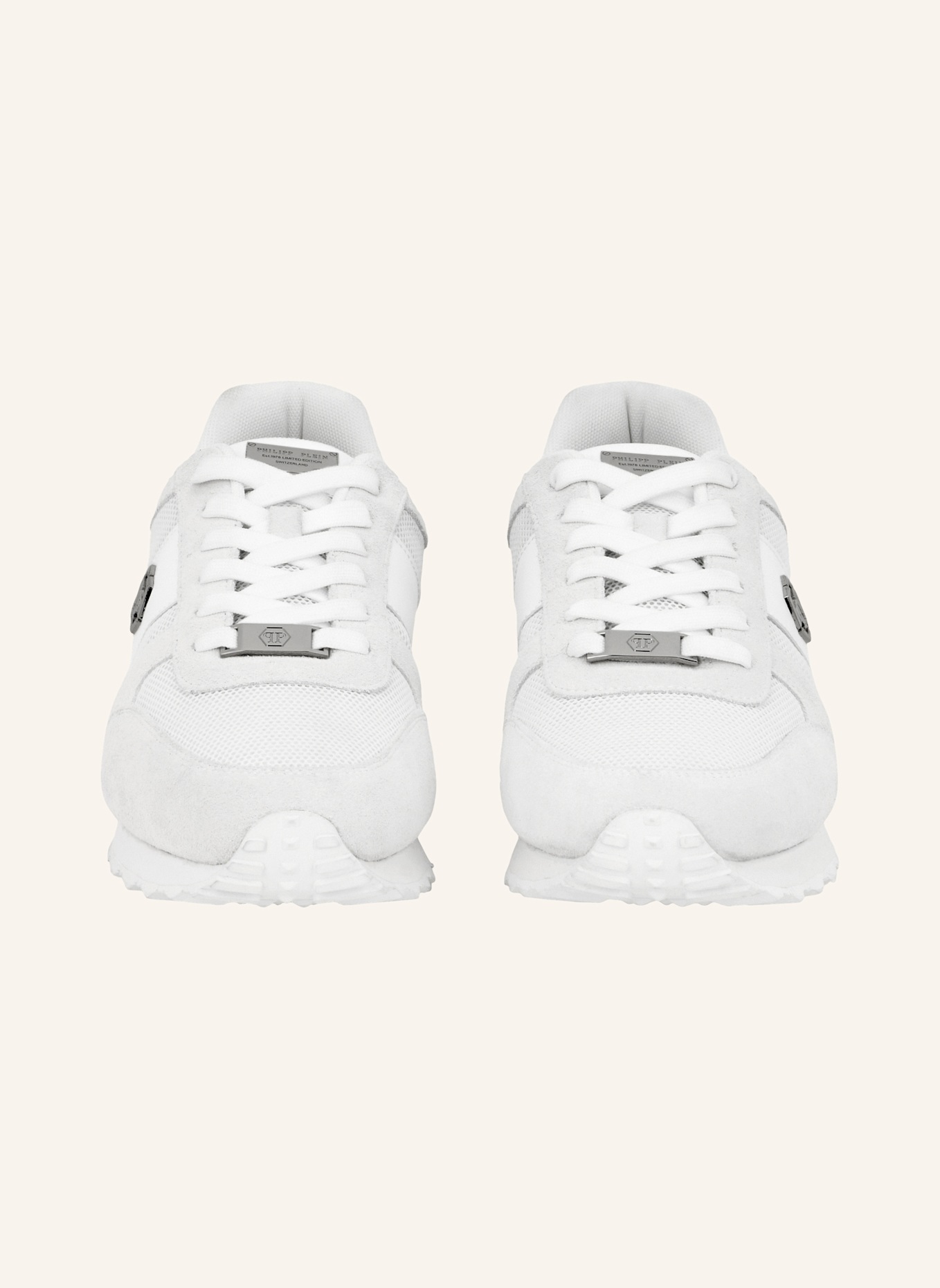 PHILIPP PLEIN Läufer HEXAGON: WEISS