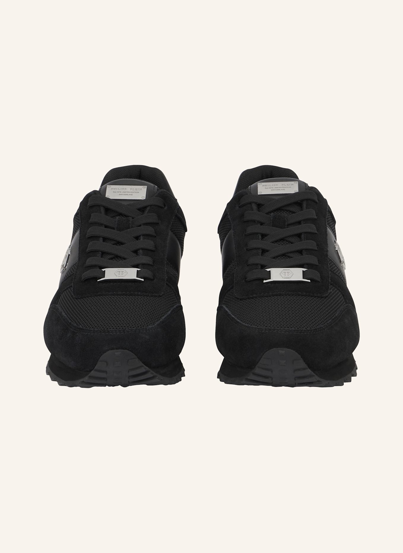 PHILIPP PLEIN Läufer HEXAGON: SCHWARZ