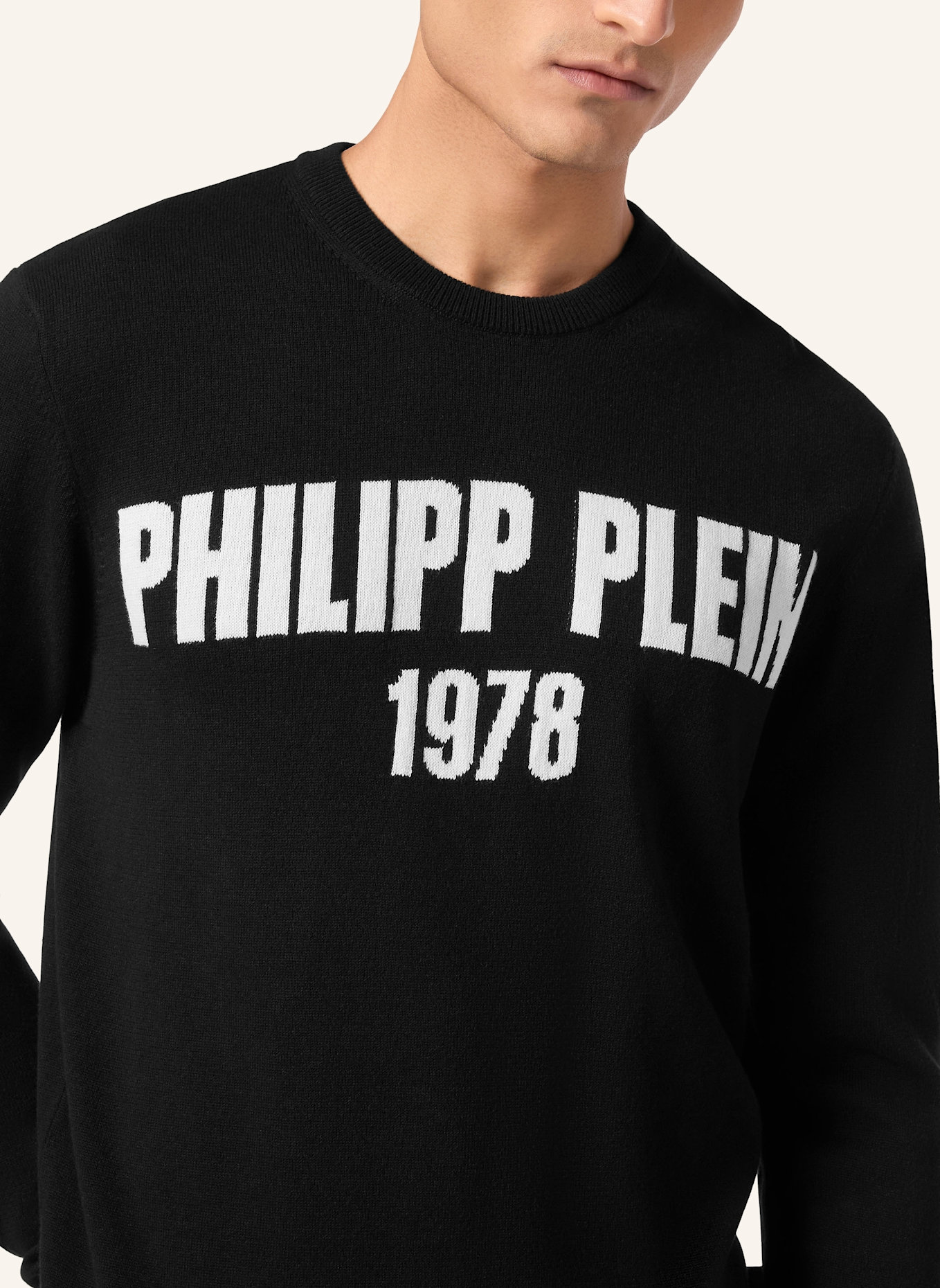 PHILIPP PLEIN PHILIPP PLEIN Rundhalspullover: SCHWARZ