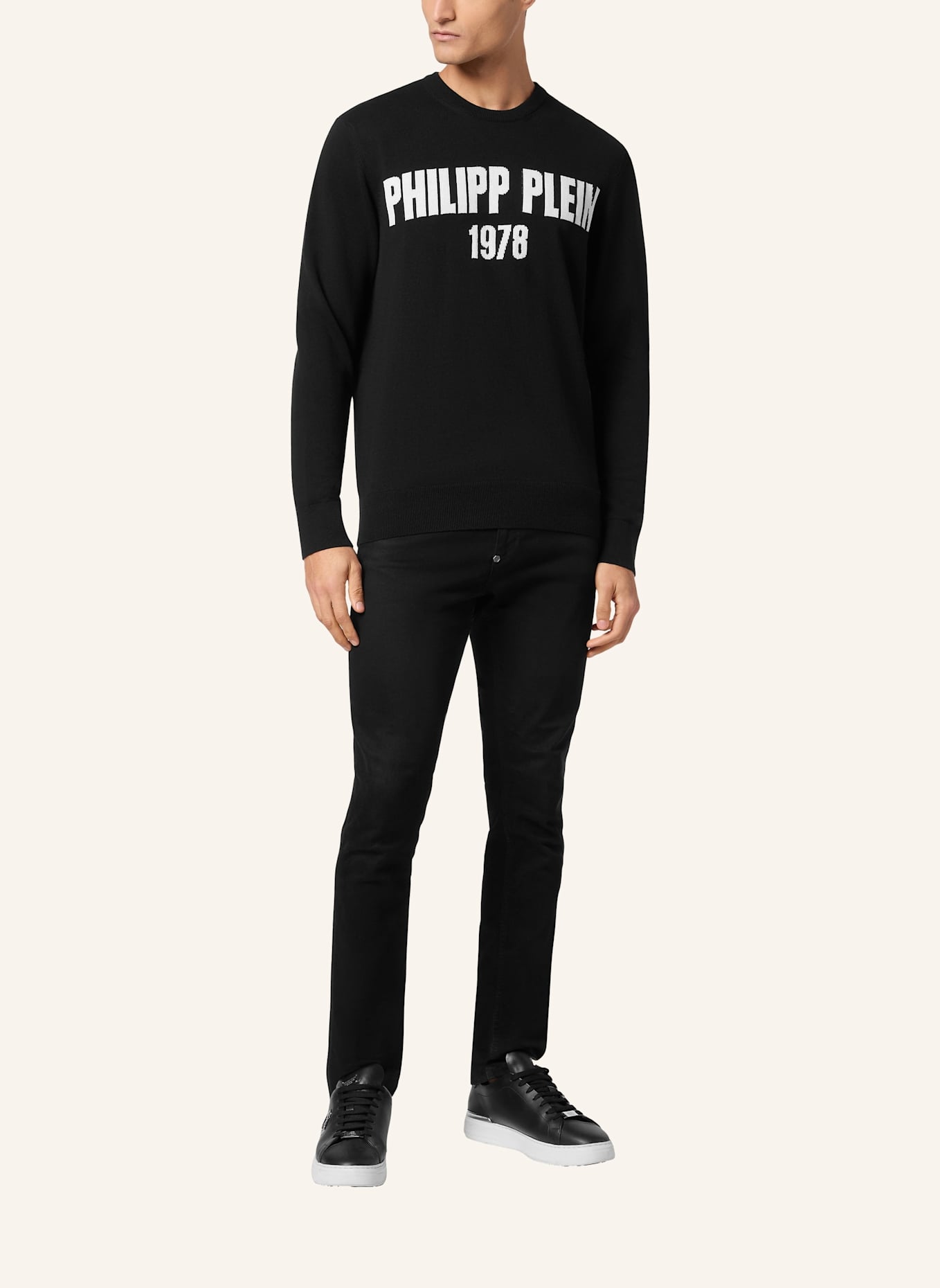 PHILIPP PLEIN PHILIPP PLEIN Rundhalspullover: SCHWARZ