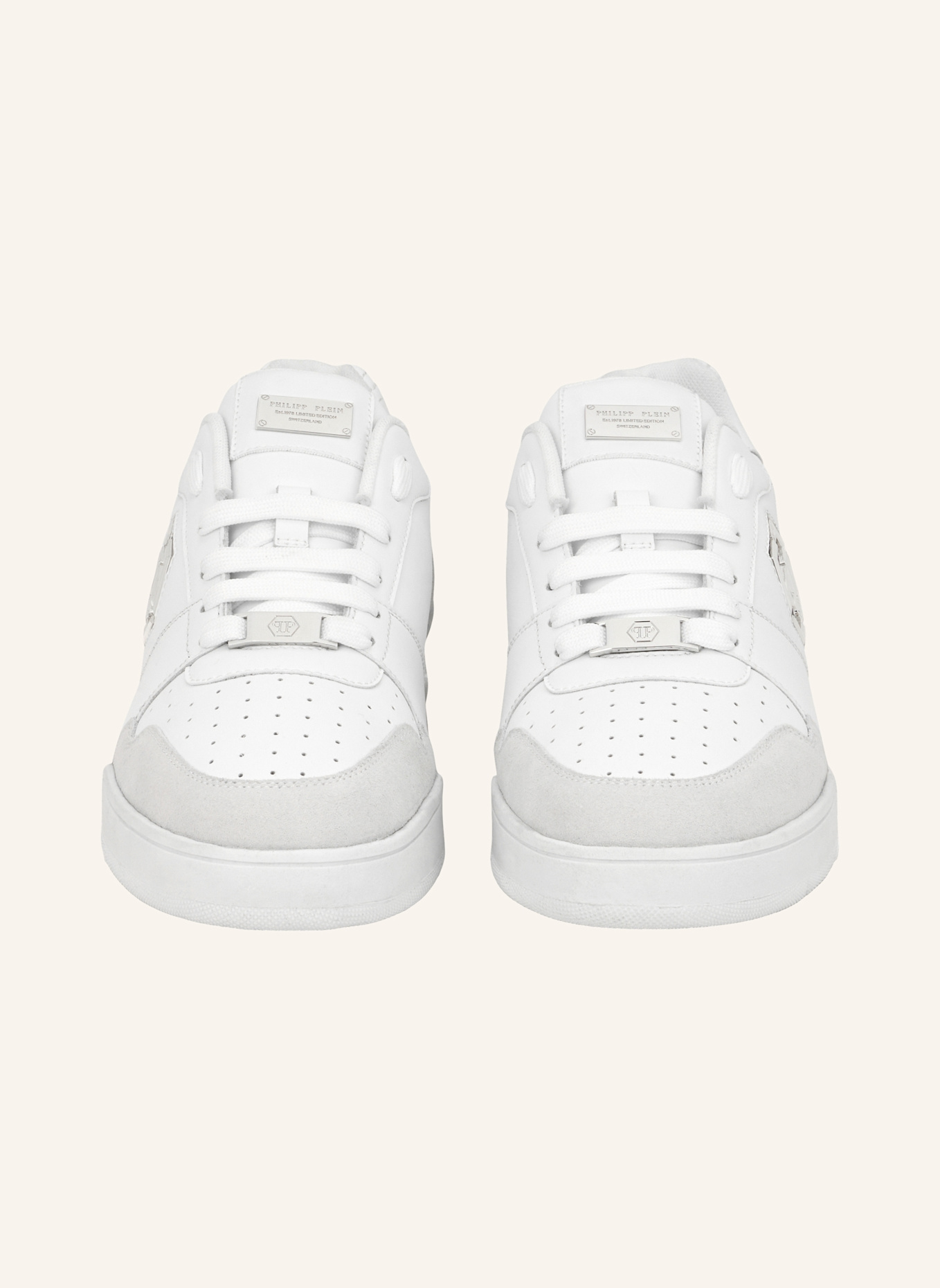 PHILIPP PLEIN Lo-Top Turnschuhe P-FORCE 78: WEISS