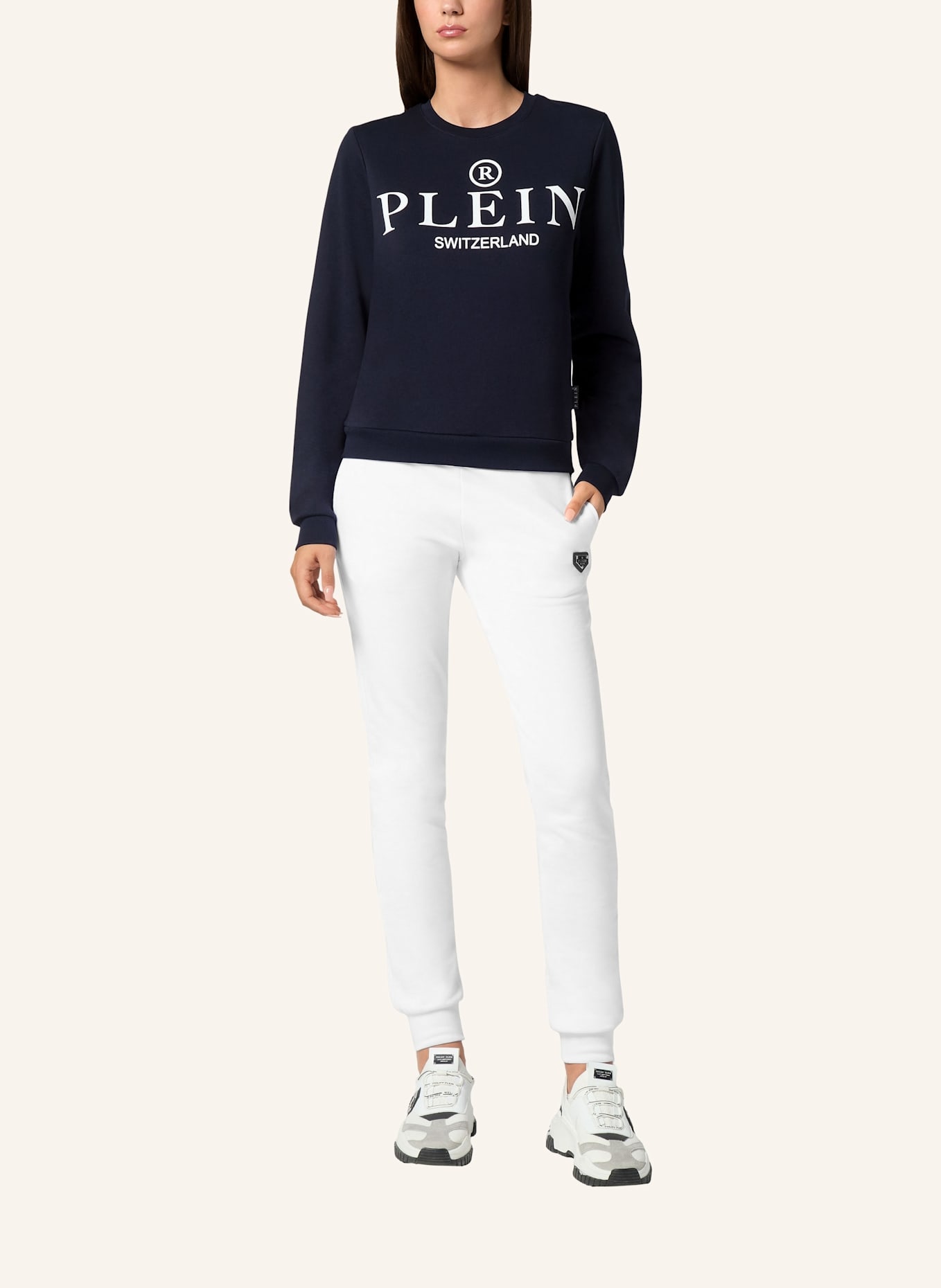 PHILIPP PLEIN Sweatshirt: DUNKELBLAU