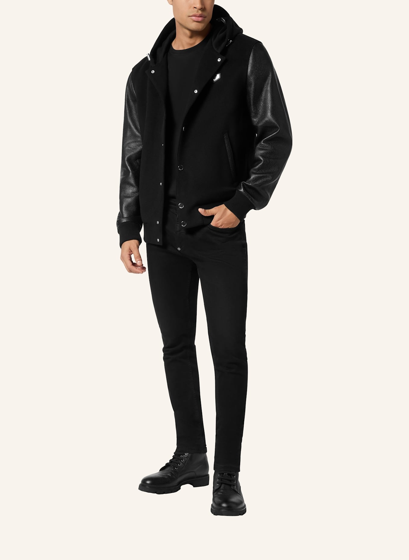 PHILIPP PLEIN Bomber: SCHWARZ