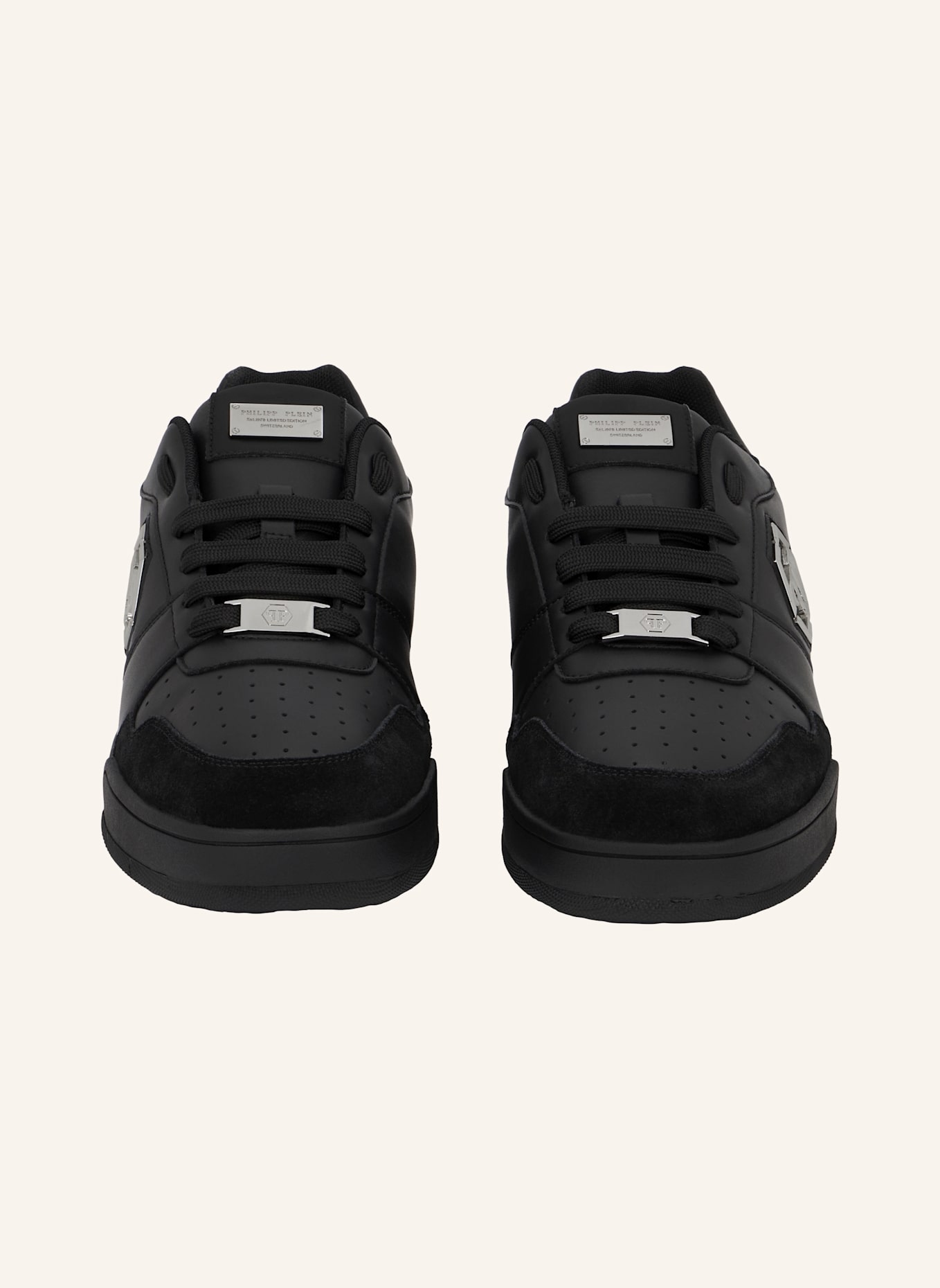 PHILIPP PLEIN Lo-Top Turnschuhe P-FORCE 78: SCHWARZ