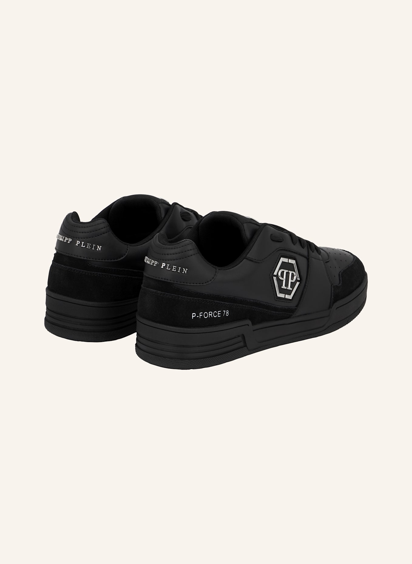 PHILIPP PLEIN Lo-Top Turnschuhe P-FORCE 78: SCHWARZ