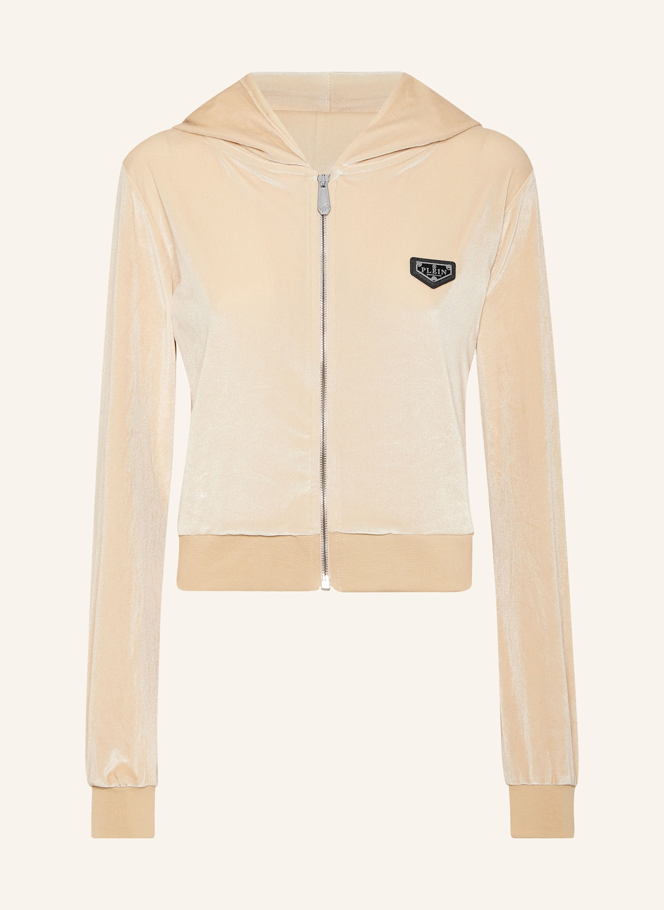 PHILIPP PLEIN PHILIPP PLEIN Sweatjacke mit Kapuze SKULL: BEIGE