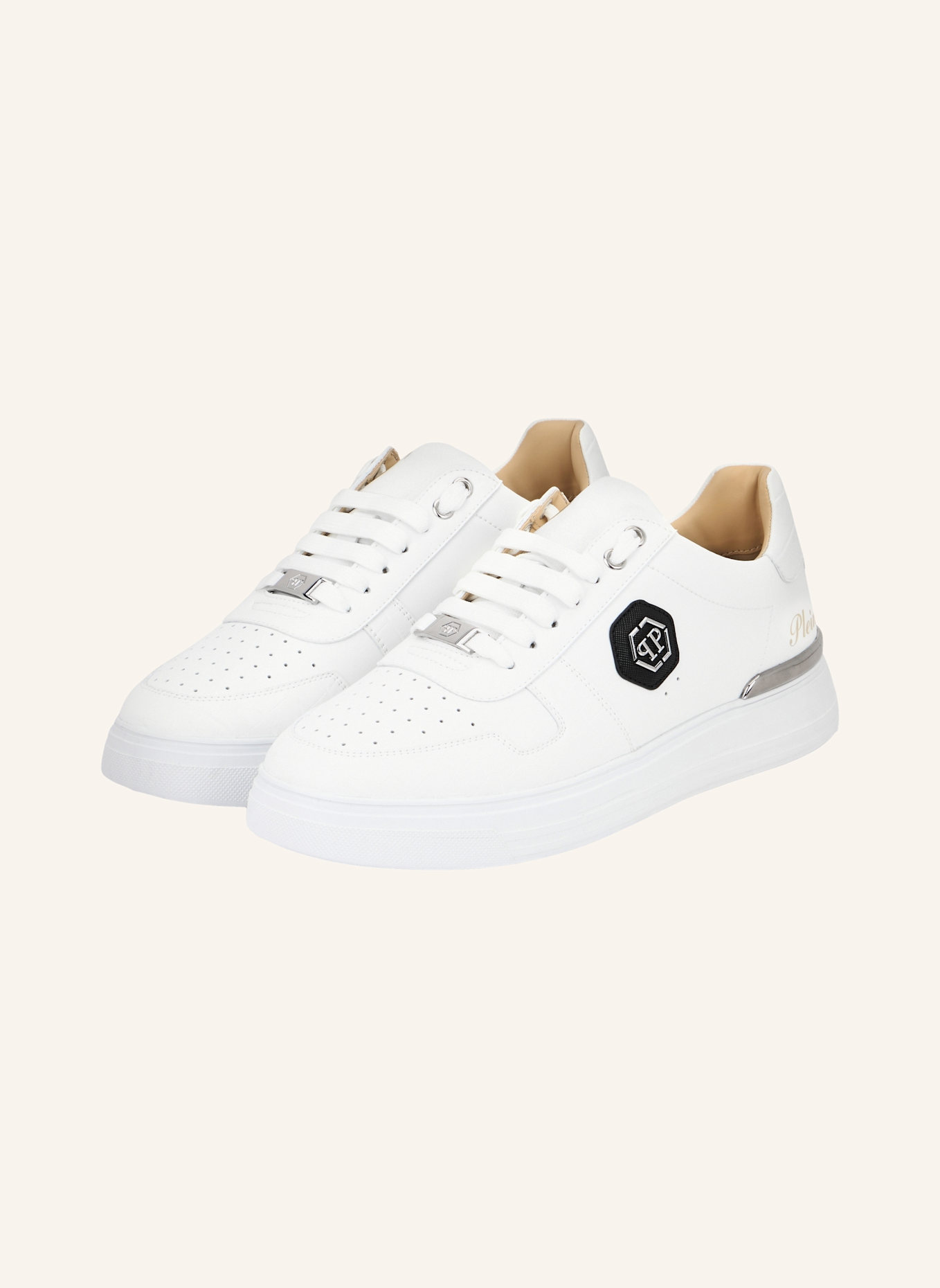 PHILIPP PLEIN Lo-Top Turnschuhe COCCO: WEISS