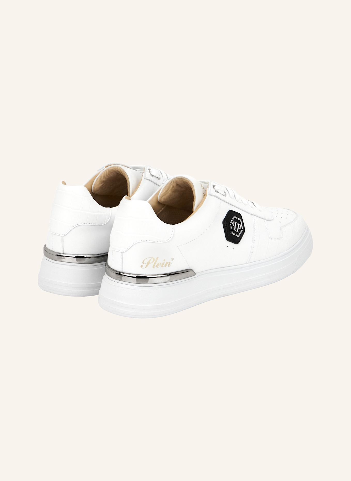 PHILIPP PLEIN Lo-Top Turnschuhe COCCO: WEISS