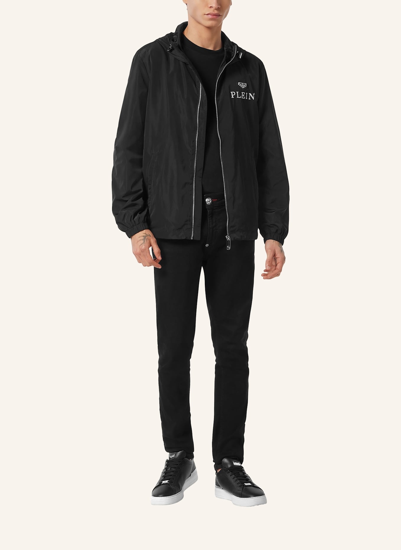 PHILIPP PLEIN Windbreaker: SCHWARZ