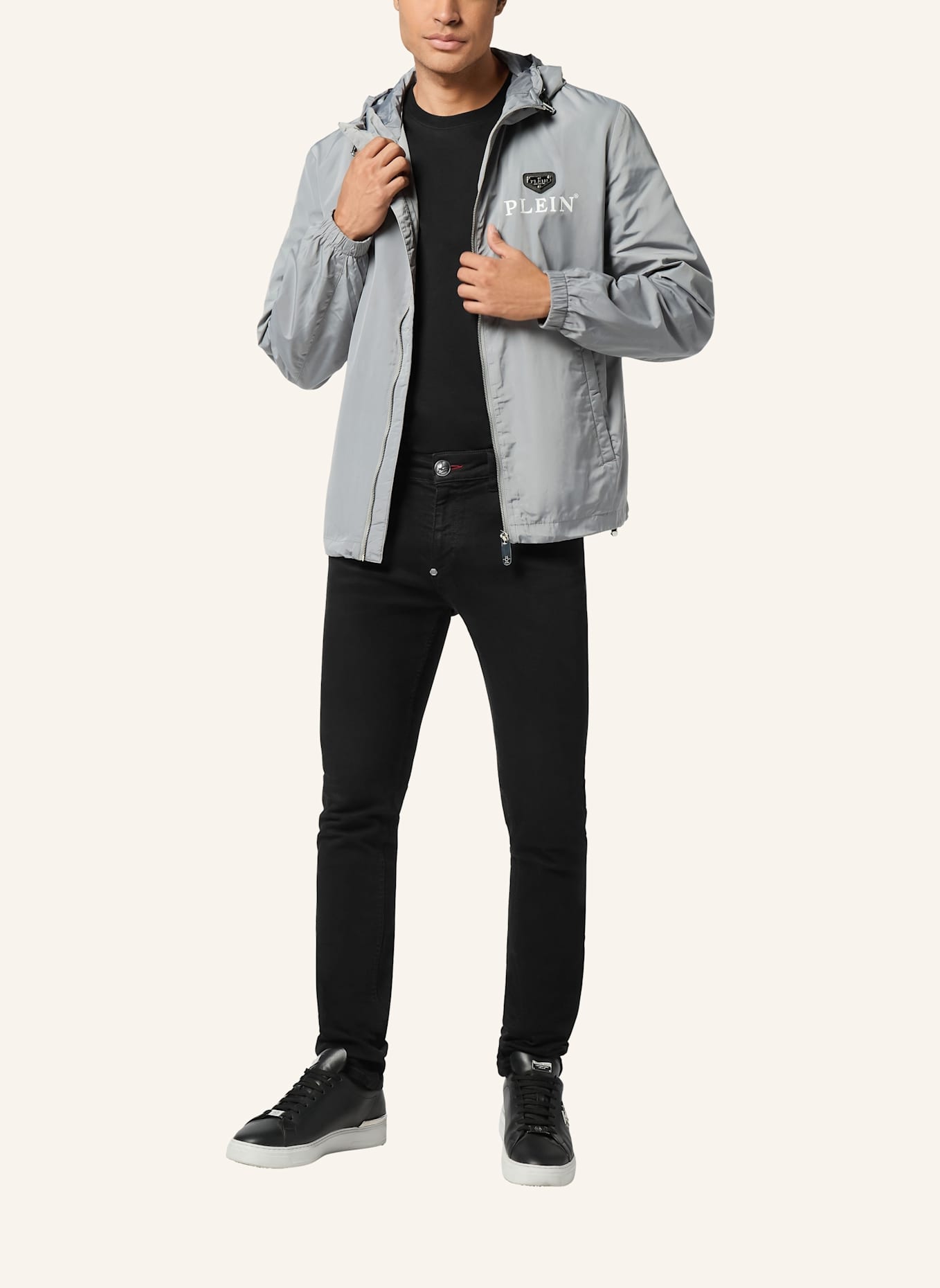 PHILIPP PLEIN Windbreaker: GRAU