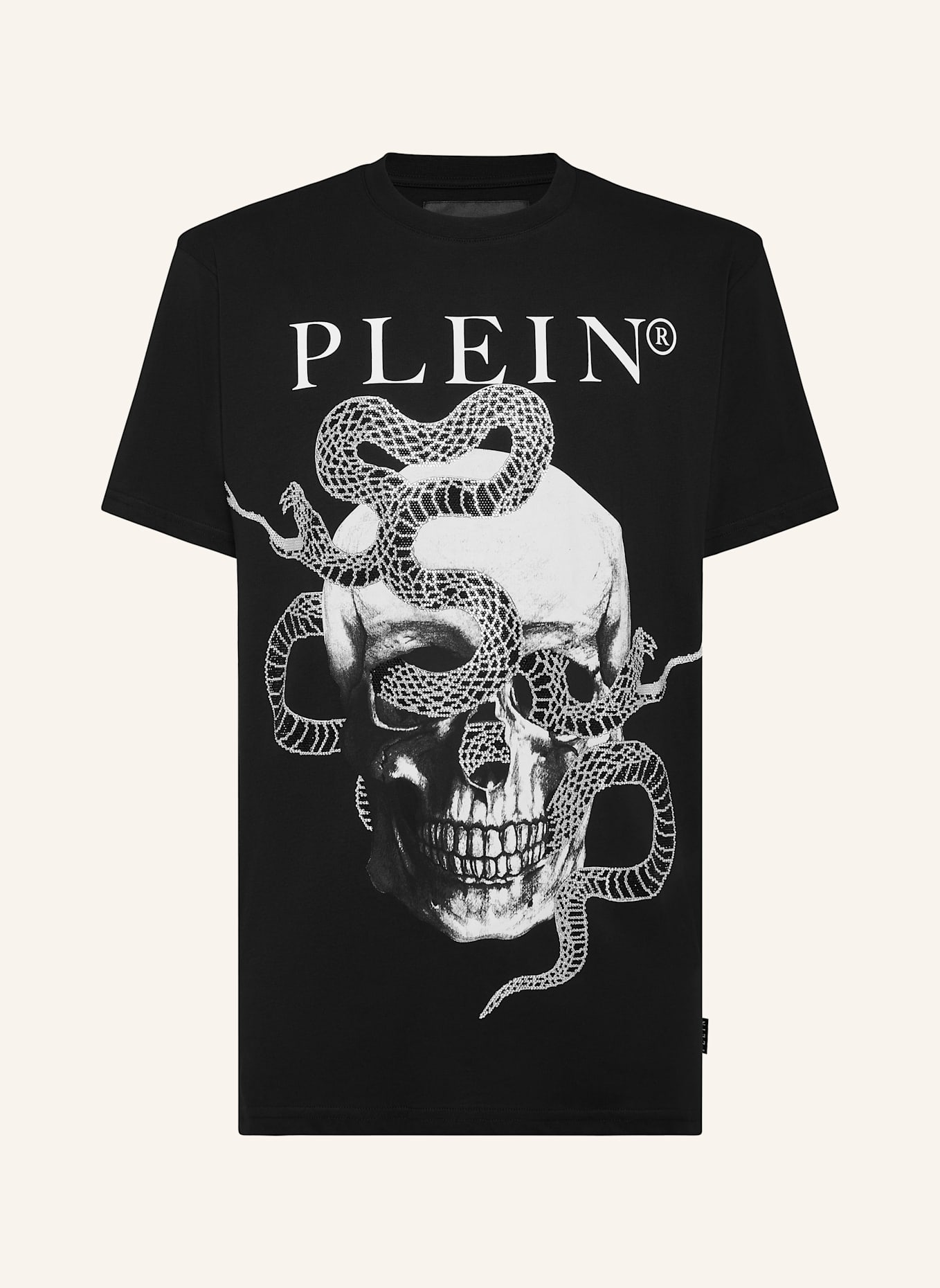 PHILIPP PLEIN PHILIPP PLEIN T-Shirt SNAKE: SCHWARZ