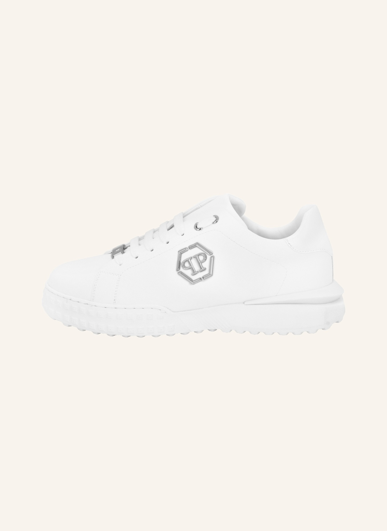 PHILIPP PLEIN Lo-Top Turnschuhe HEXAGON: WEISS