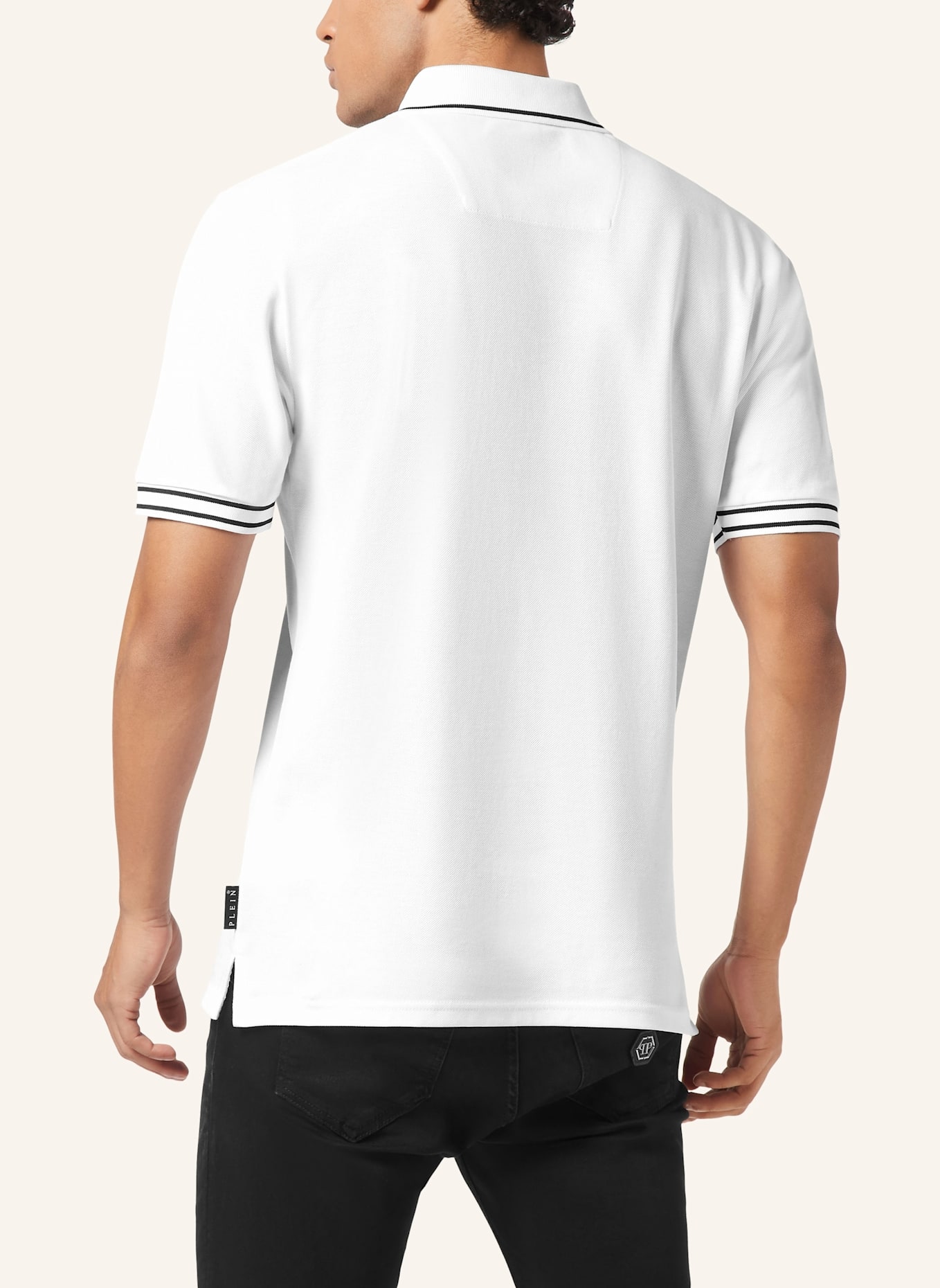 PHILIPP PLEIN Poloshirt Ss SIGNATURE: SCHWARZ