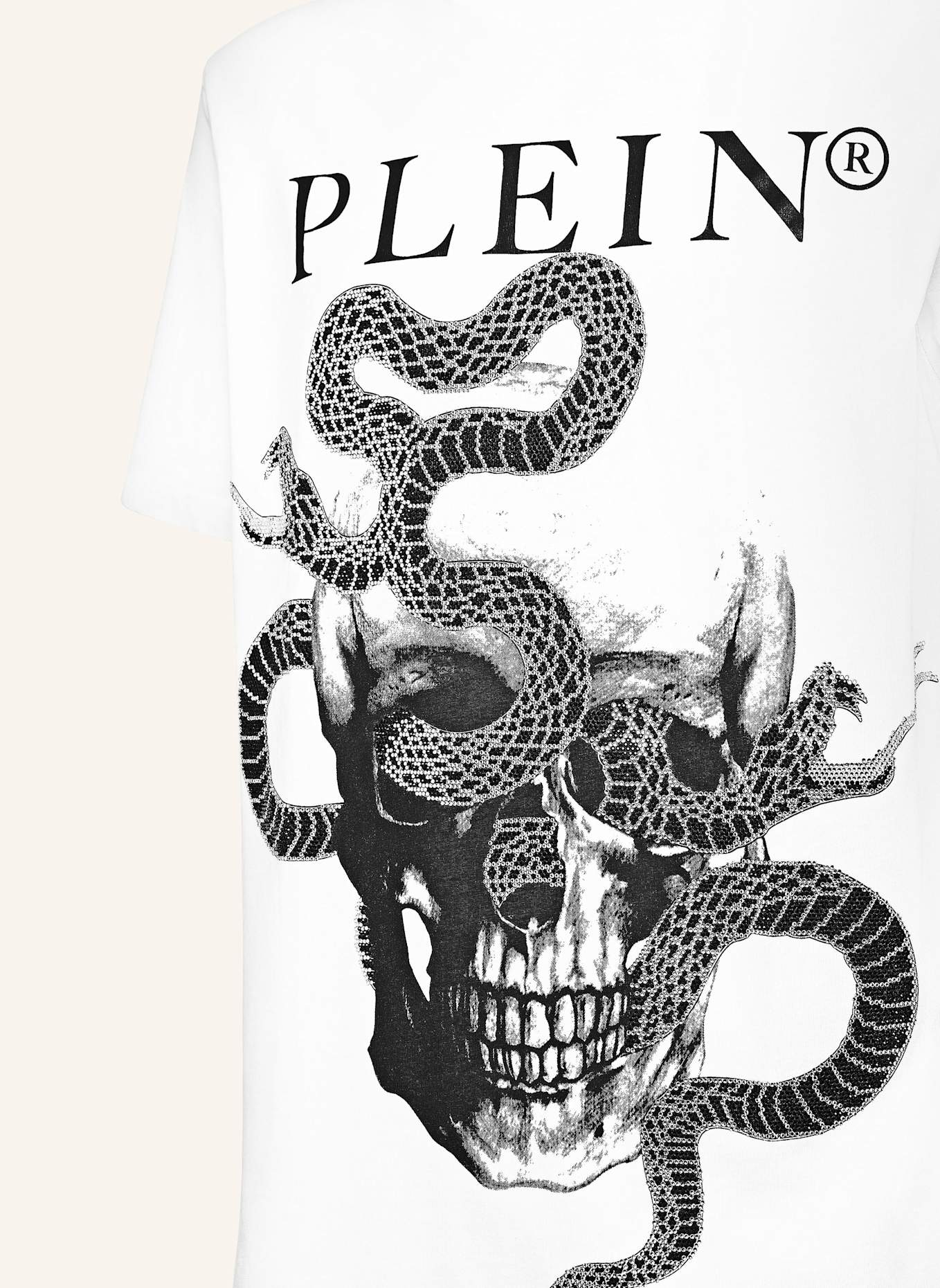 PHILIPP PLEIN PHILIPP PLEIN T-Shirt SNAKE: WEISS