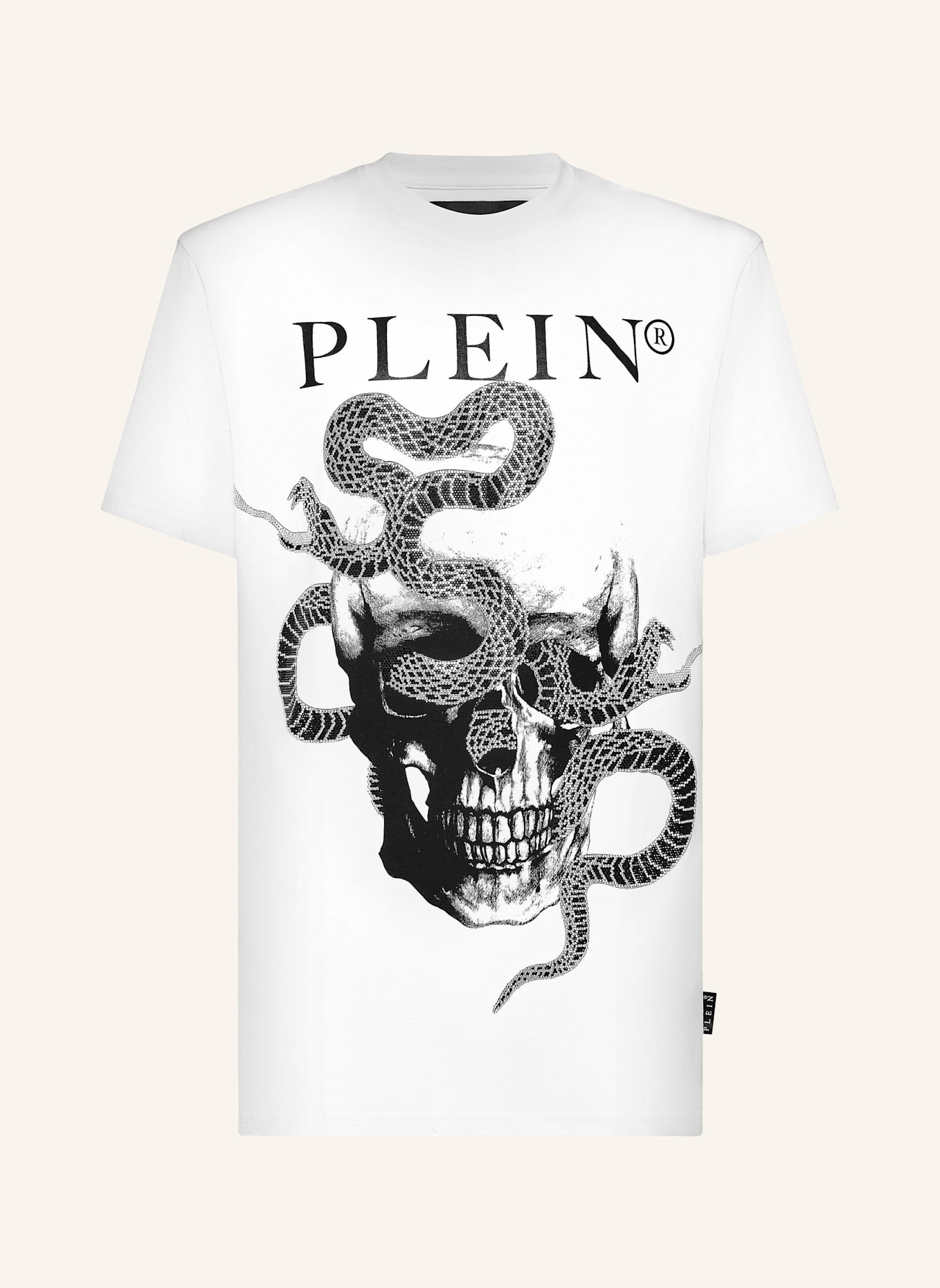 PHILIPP PLEIN PHILIPP PLEIN T-Shirt SNAKE: WEISS