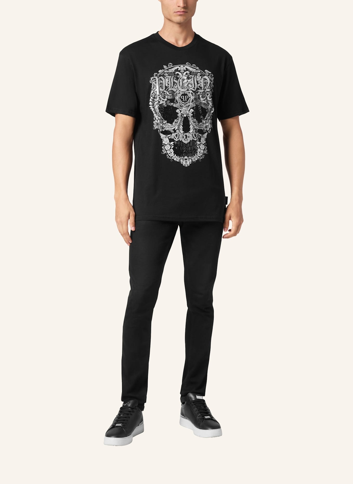 PHILIPP PLEIN PHILIPP PLEIN T-Shirt SKULL: SCHWARZ