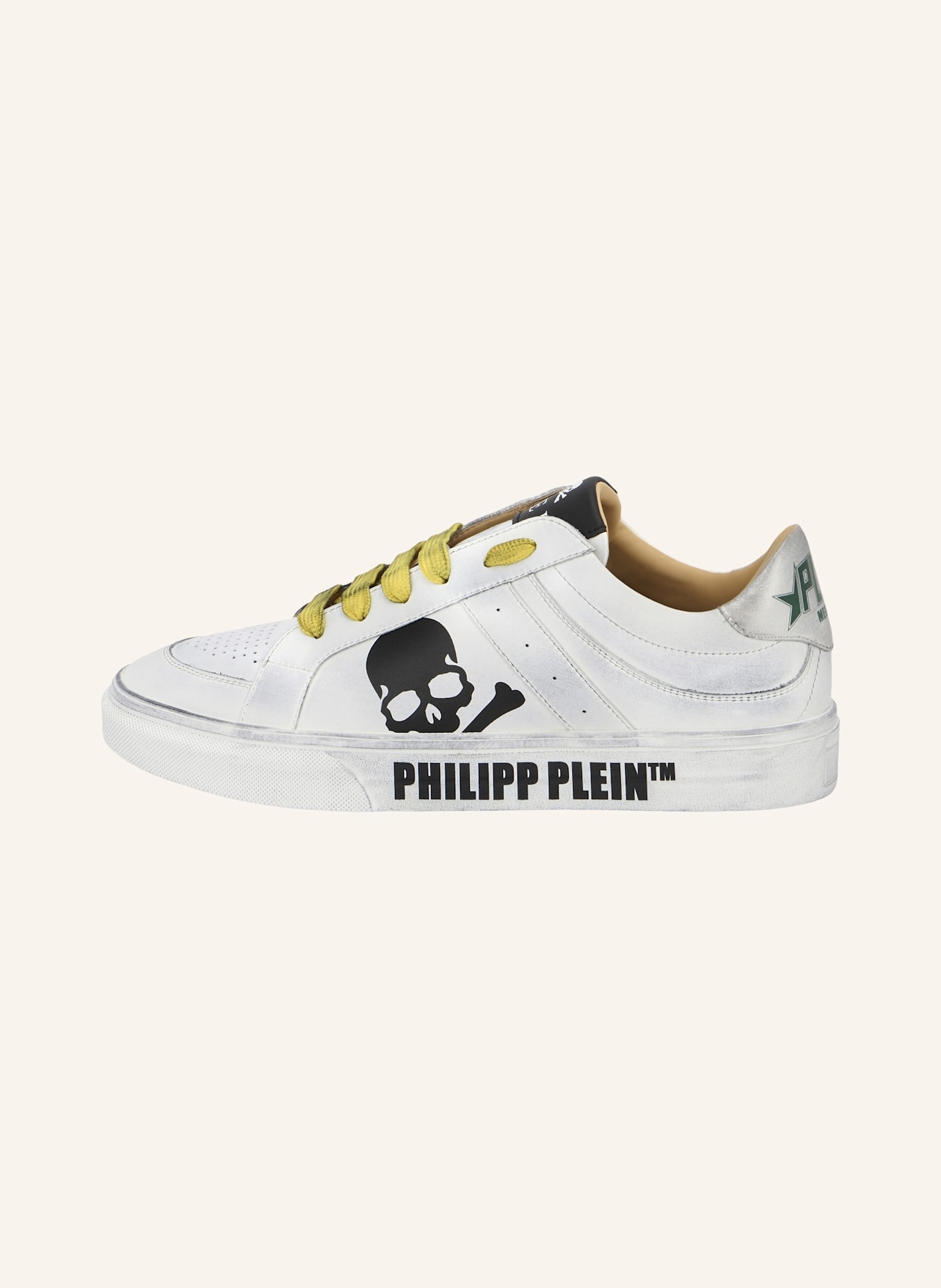 PHILIPP PLEIN Lo-Top Turnschuhe RETROKICKZ: WEISS
