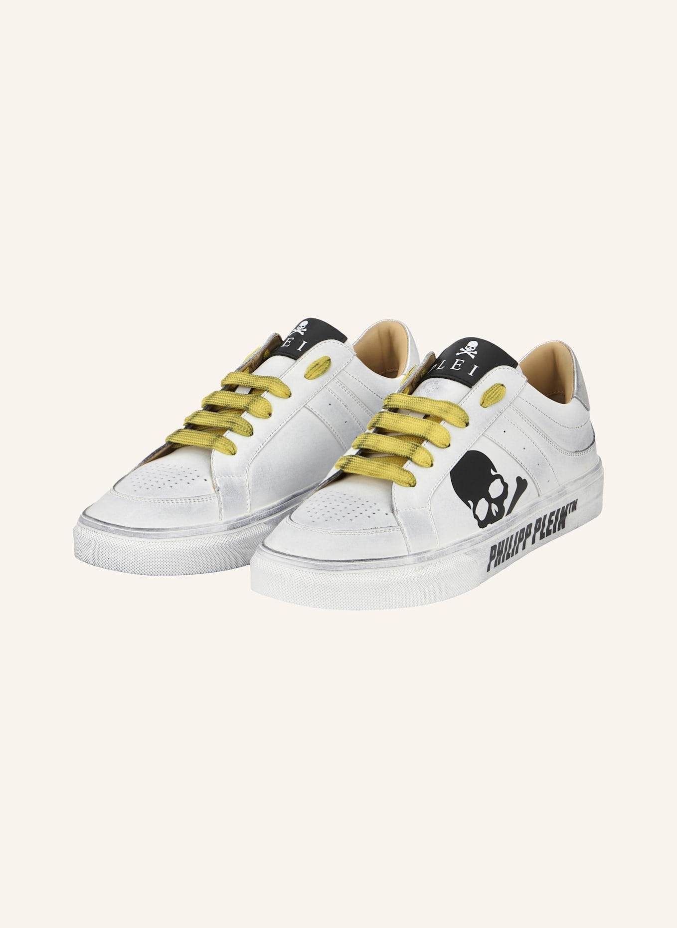 PHILIPP PLEIN Lo-Top Turnschuhe RETROKICKZ: WEISS
