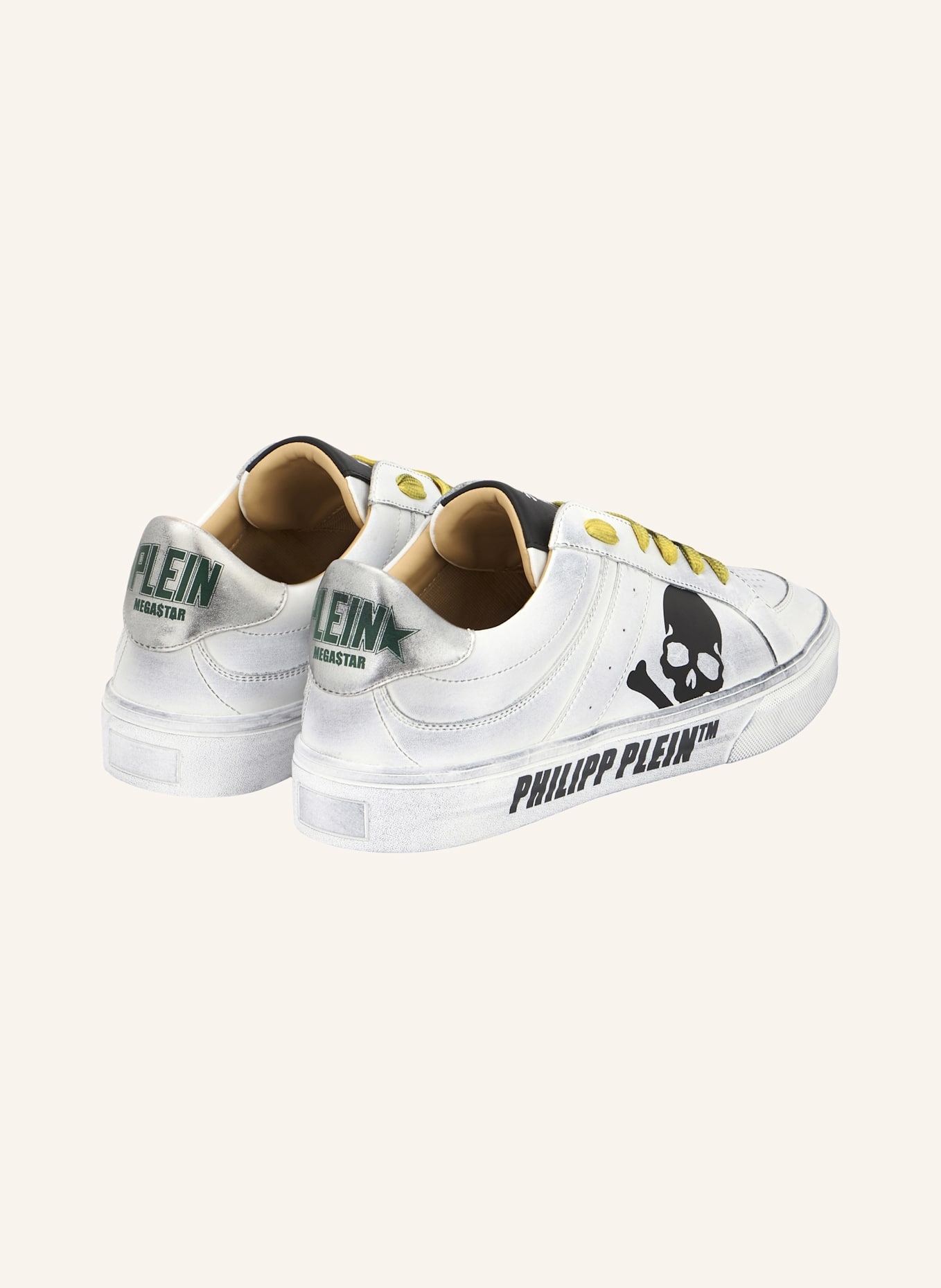 PHILIPP PLEIN Lo-Top Turnschuhe RETROKICKZ: WEISS